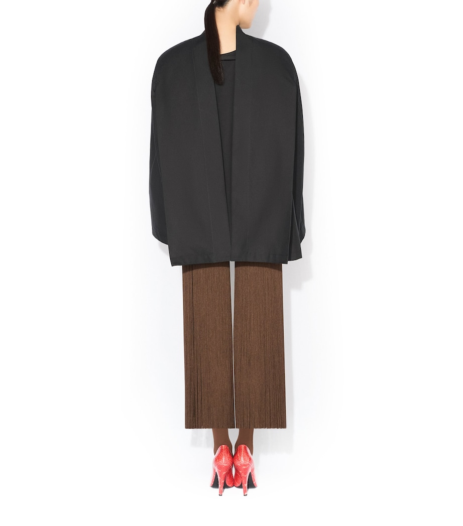 Alaïa Womens Cotton Poplin Reverse Jacket Noir Alaia Image 3
