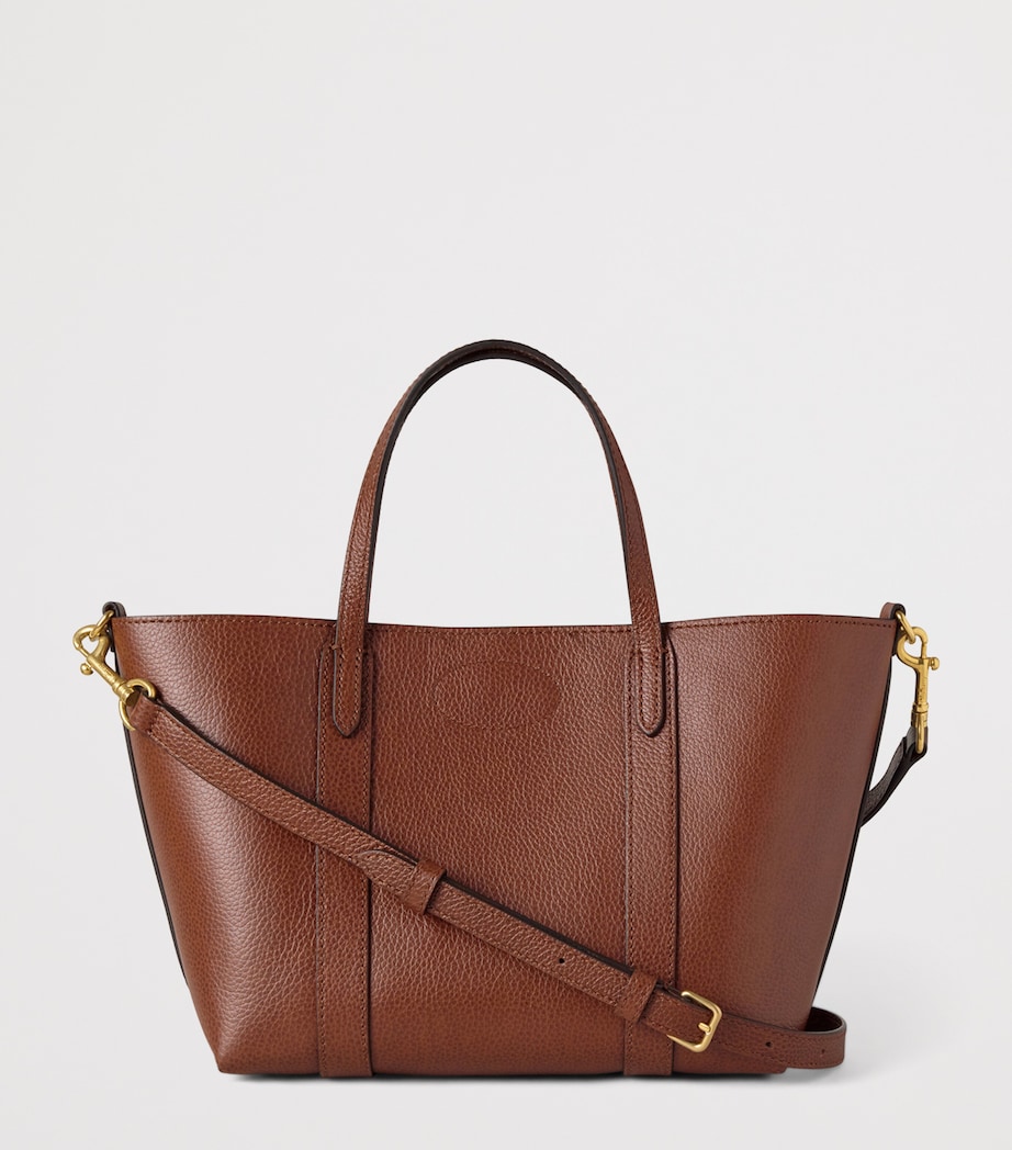 Mini Leather Bayswater Tote Bag OAK Image 3