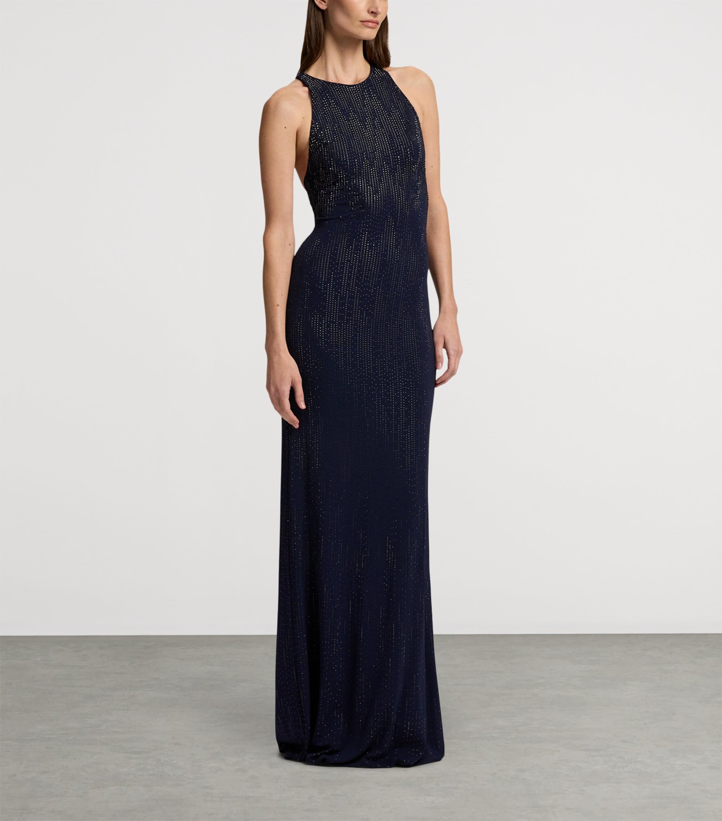 Embellished Claeton Maxi Dress NAVY-410 Image 9