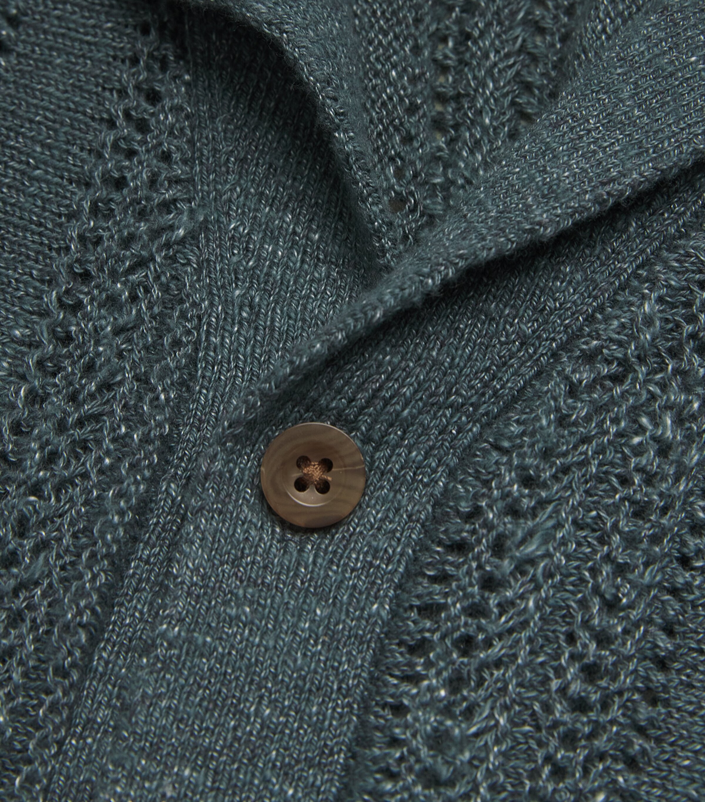 Crochet Cabana Shirt MARLIN TEAL-441MAT Image 5