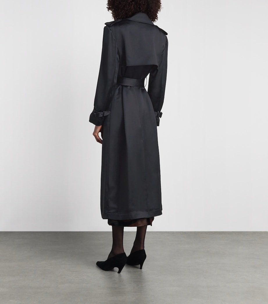 Simkhai Womens Alvida Belted Overcoat Black Image 5