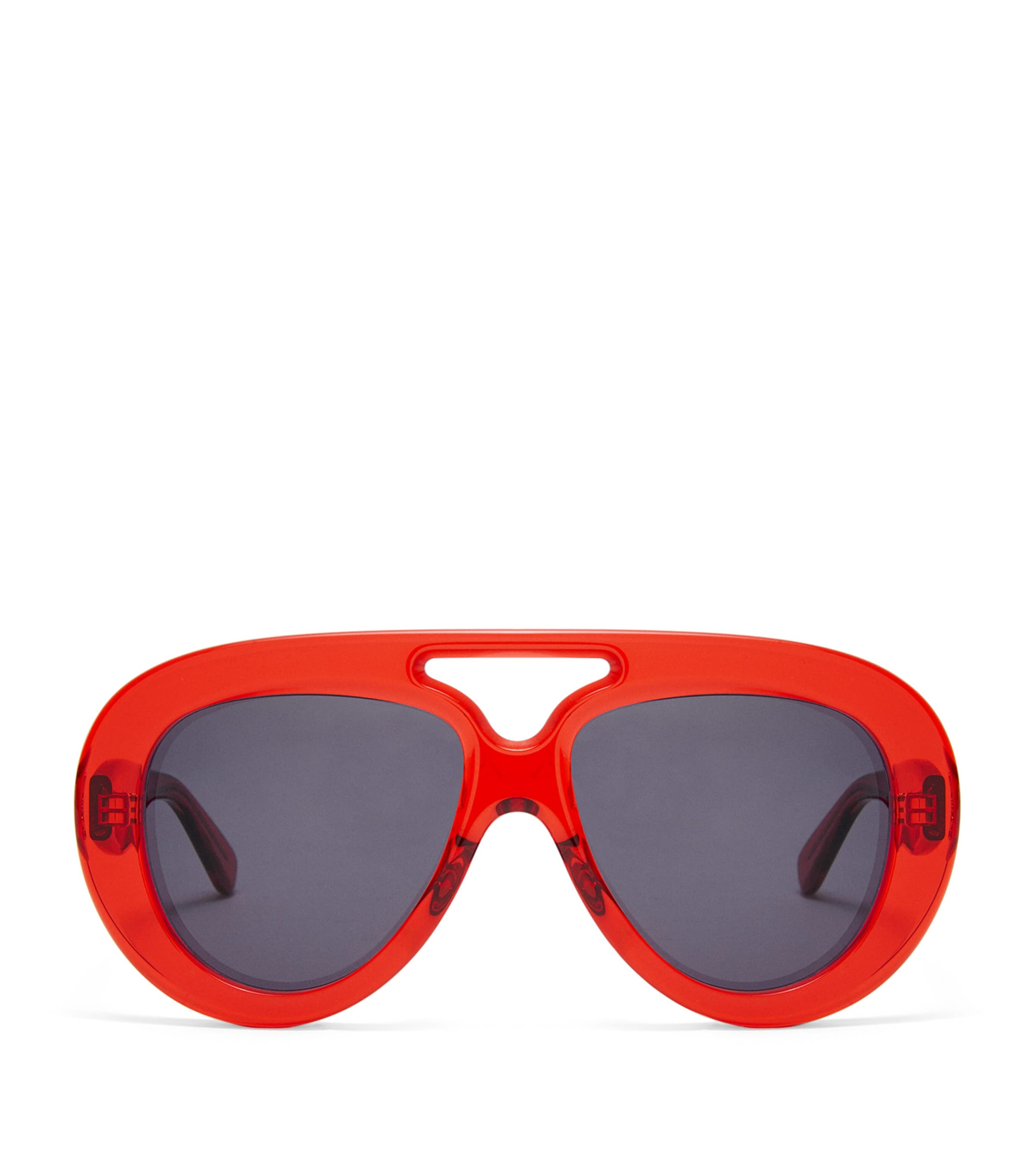 Loewe Aviator Frame Sunglasses In Red