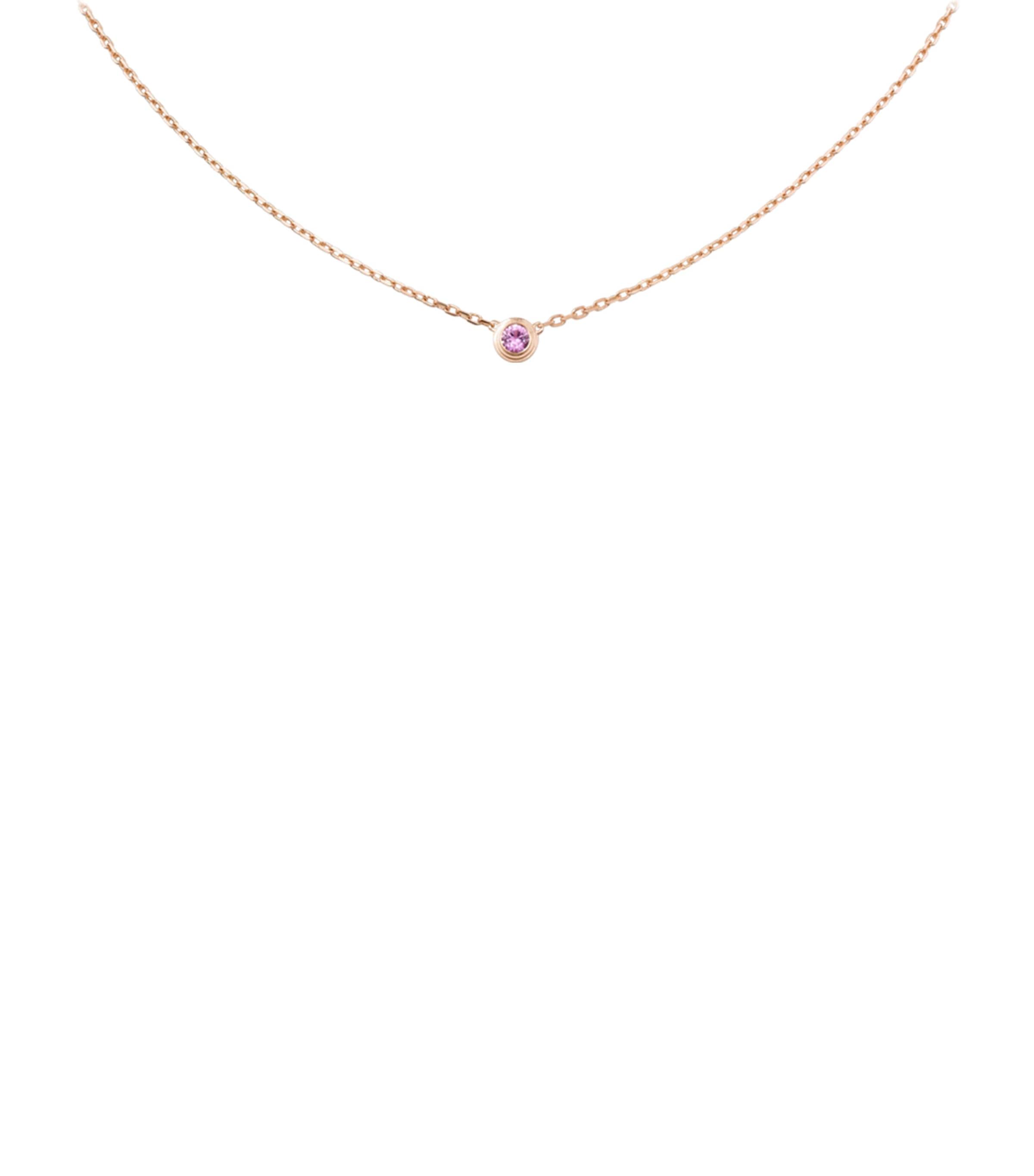 Cartier Rose Gold and Pink Sapphire Cartier d'Amour Necklace Rose Gold Image 1