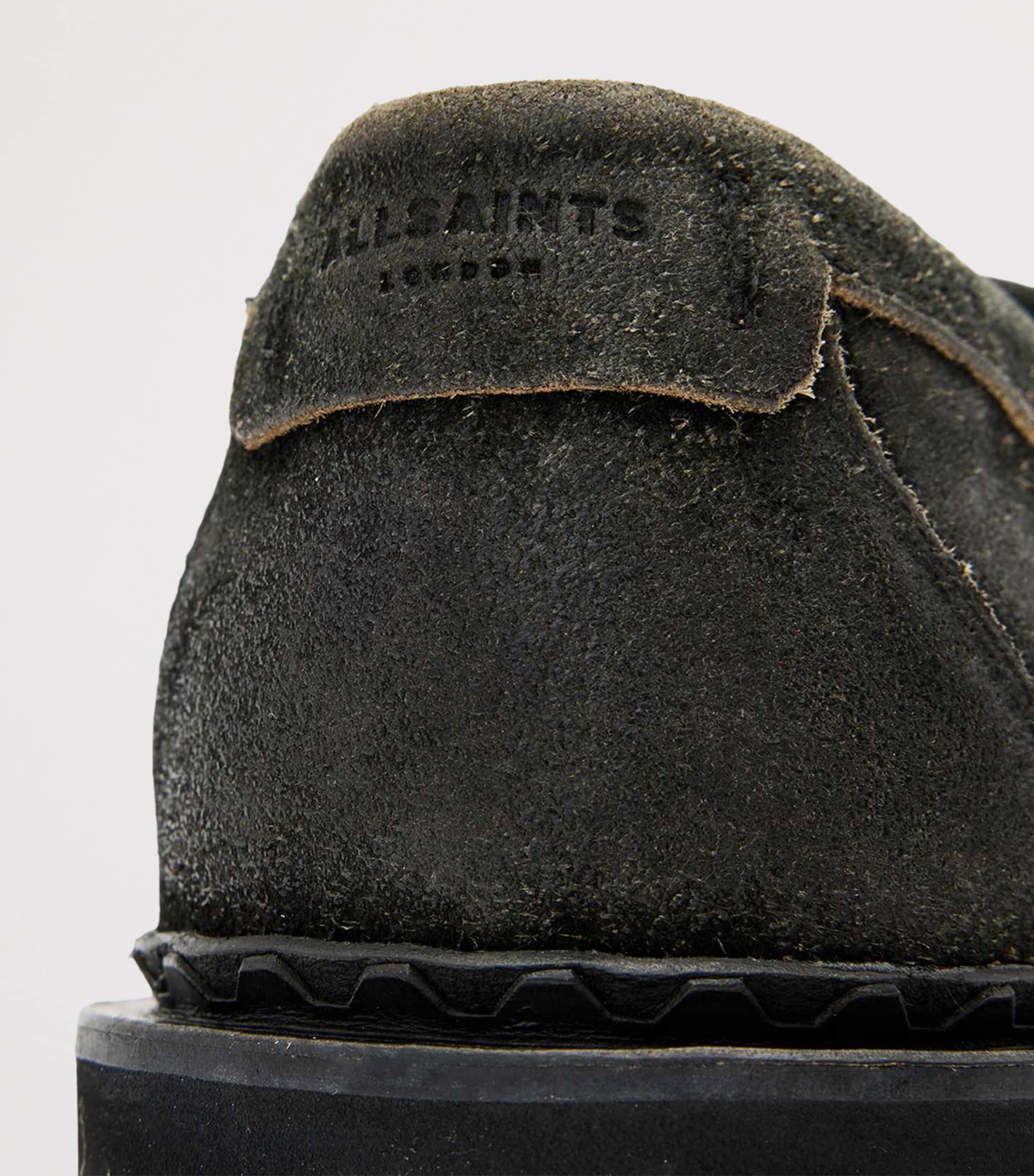 AllSaints Suede Tassel Skiff Loafers Charcoal Grey Image 6