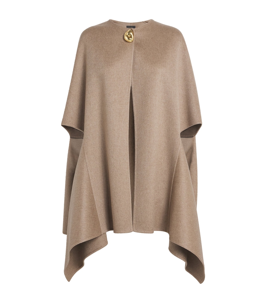 Cashmere Cut-Out Cape VR3 BROWN Image 1
