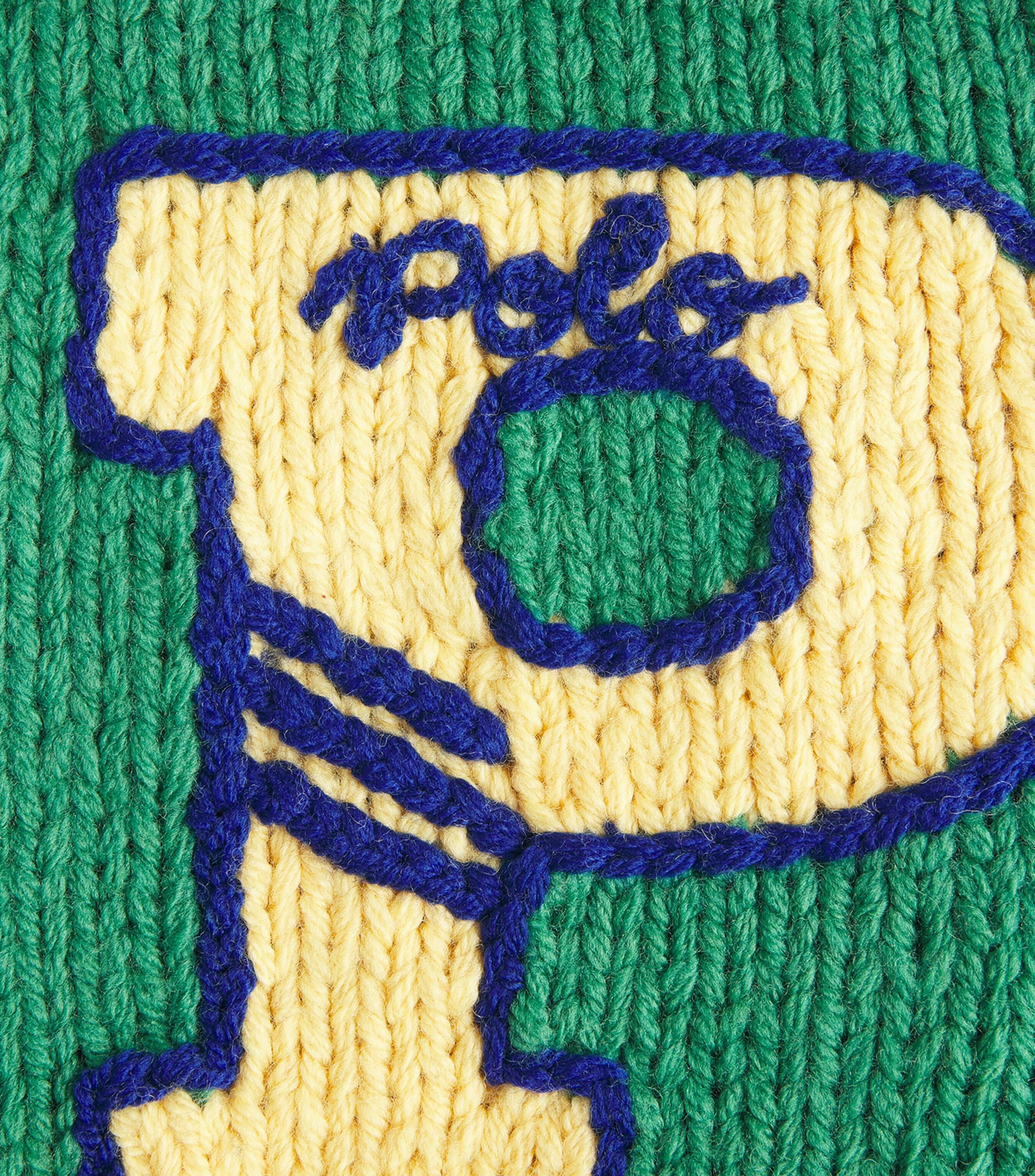 Polo Ralph Lauren Mens Wool Varsity Zip-Up Cardigan Green Combo Image 6