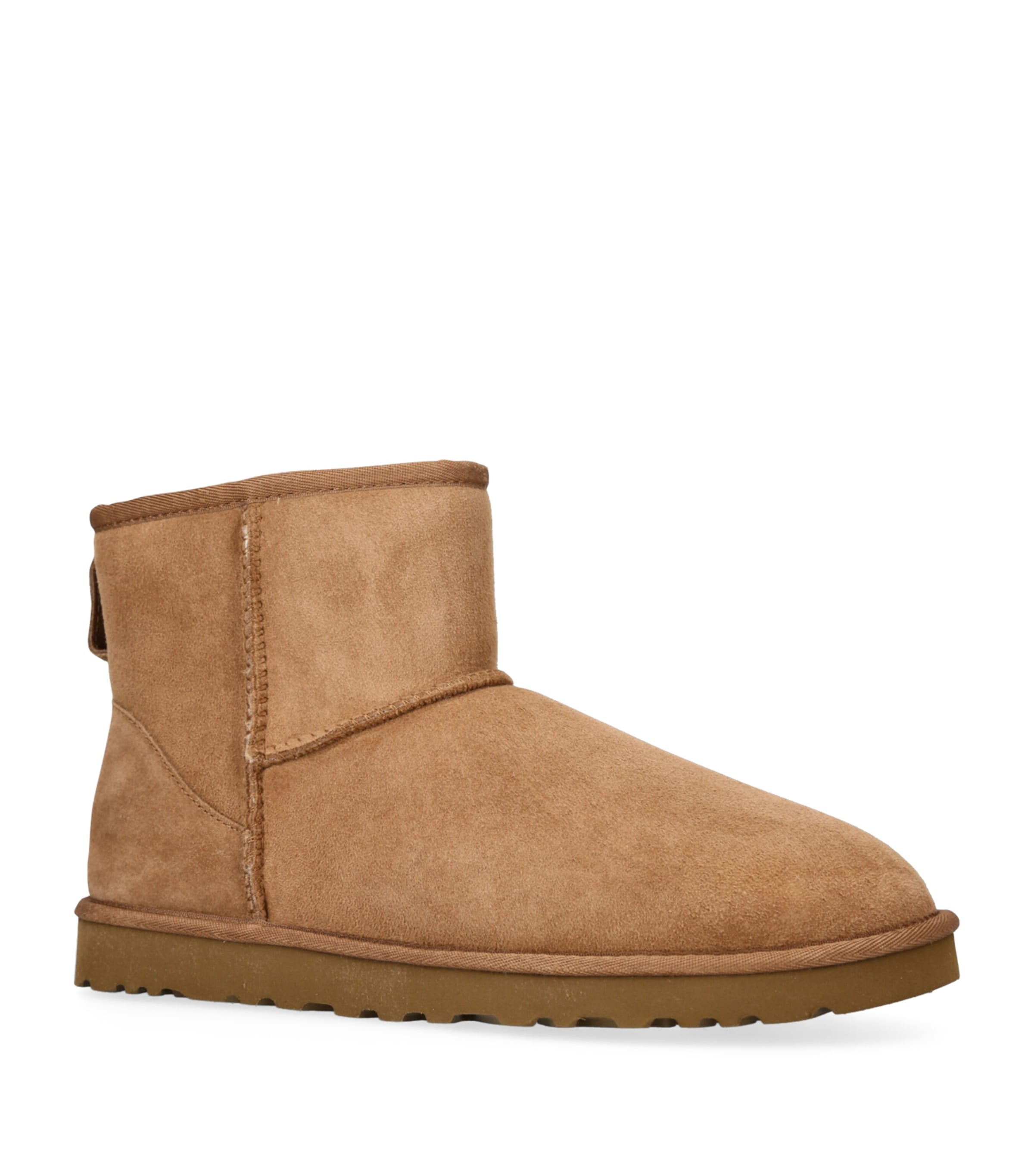 UGG Suede Mini Boots Tan Image 3