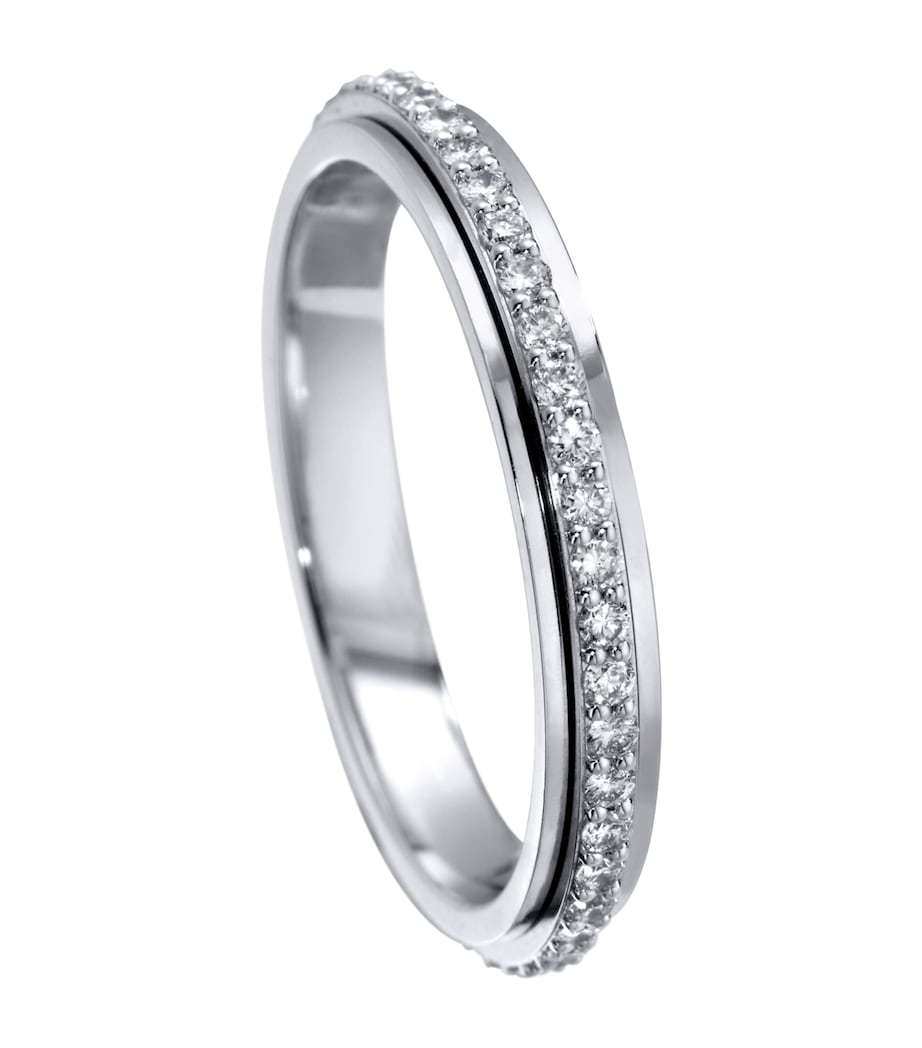 White Gold and Diamond Mini Possession Wedding Ring GOLD Image 1