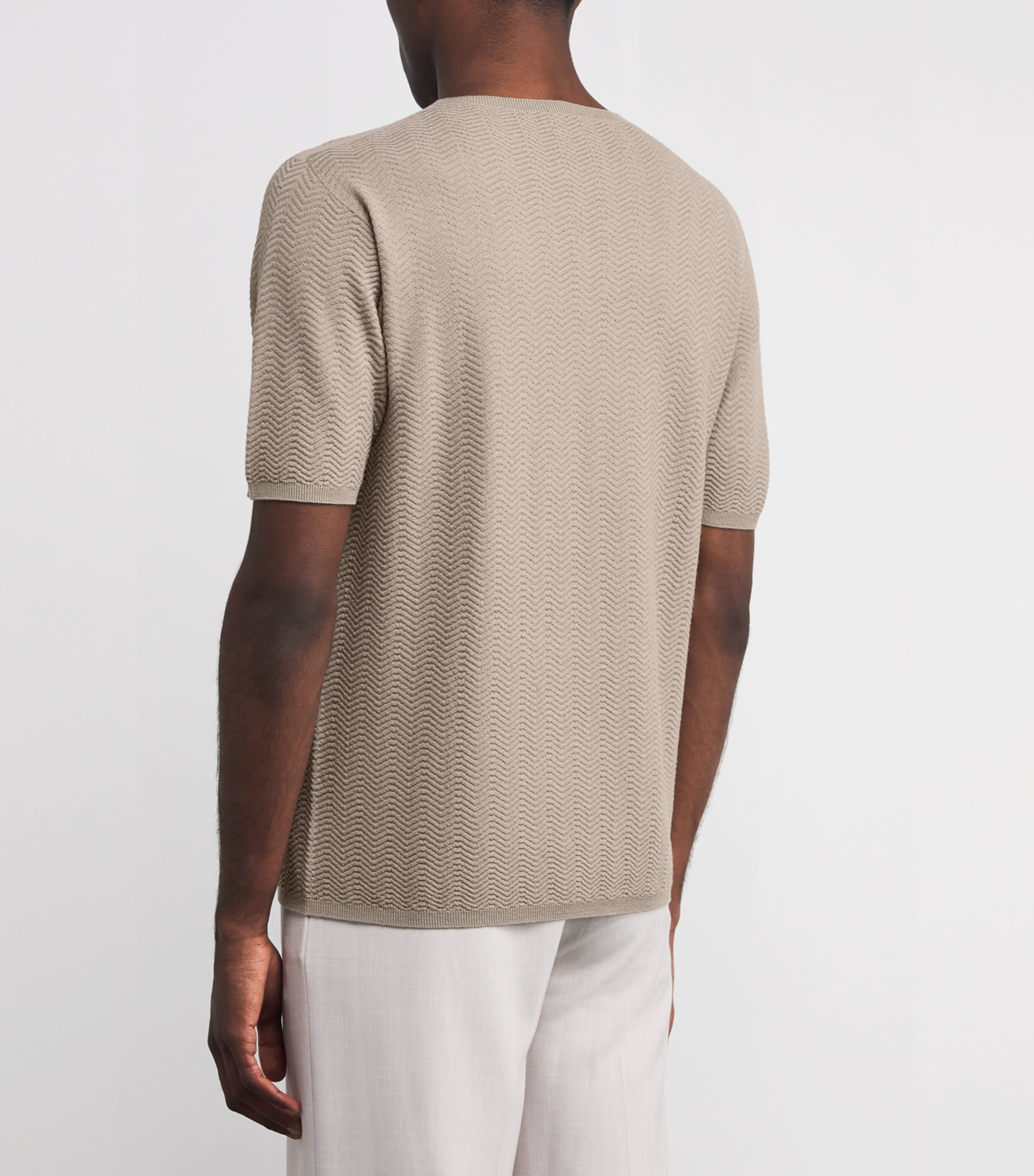 Giorgio Armani Virgin Wool-Blend Zigzag Sweater | Harrods CA