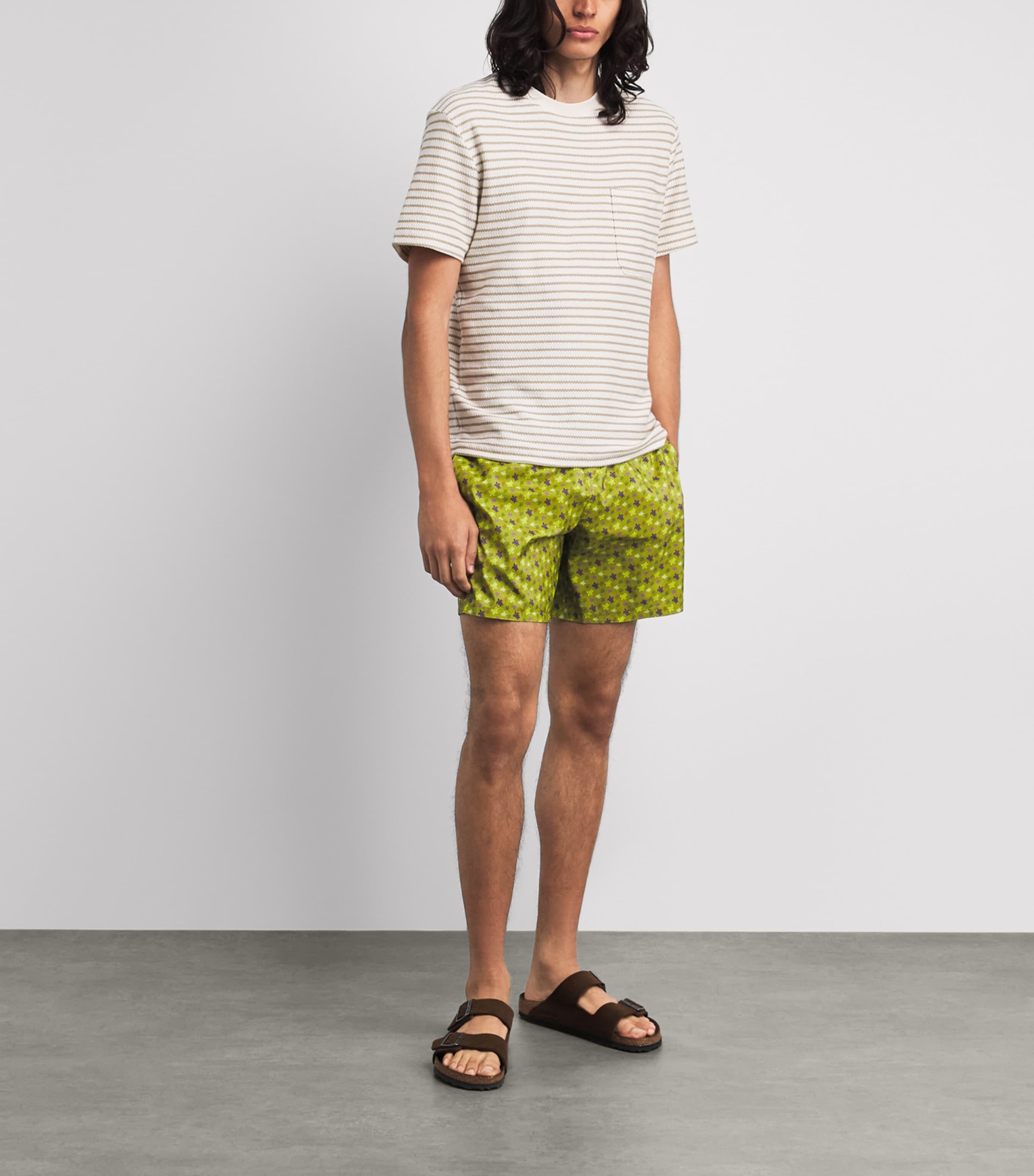 Vilebrequin Mens Micro Ronde des Tortues Swim Shorts Absinthe Image 2