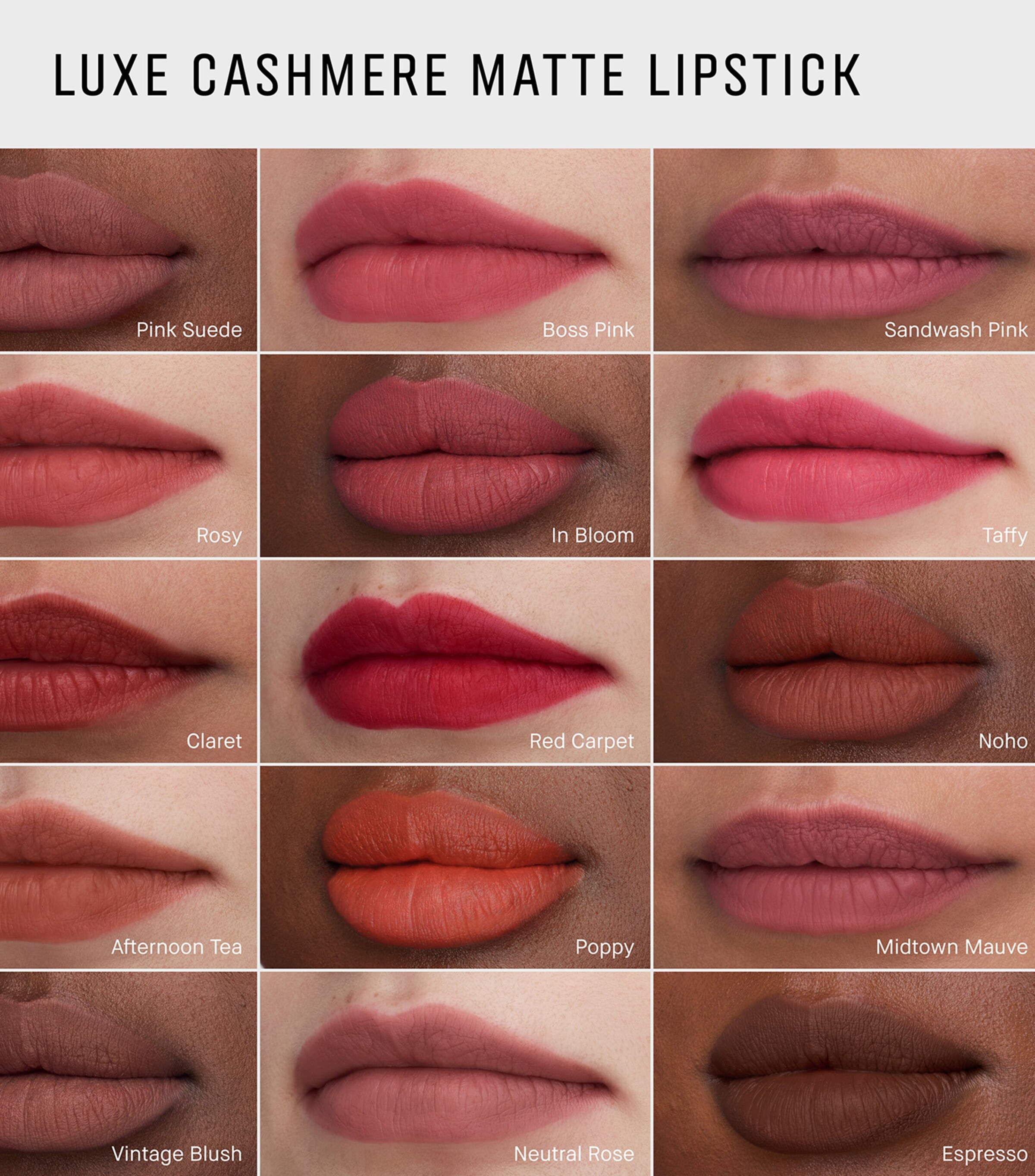 Luxe Cashmere Matte Lipstick TAFFY Image 4
