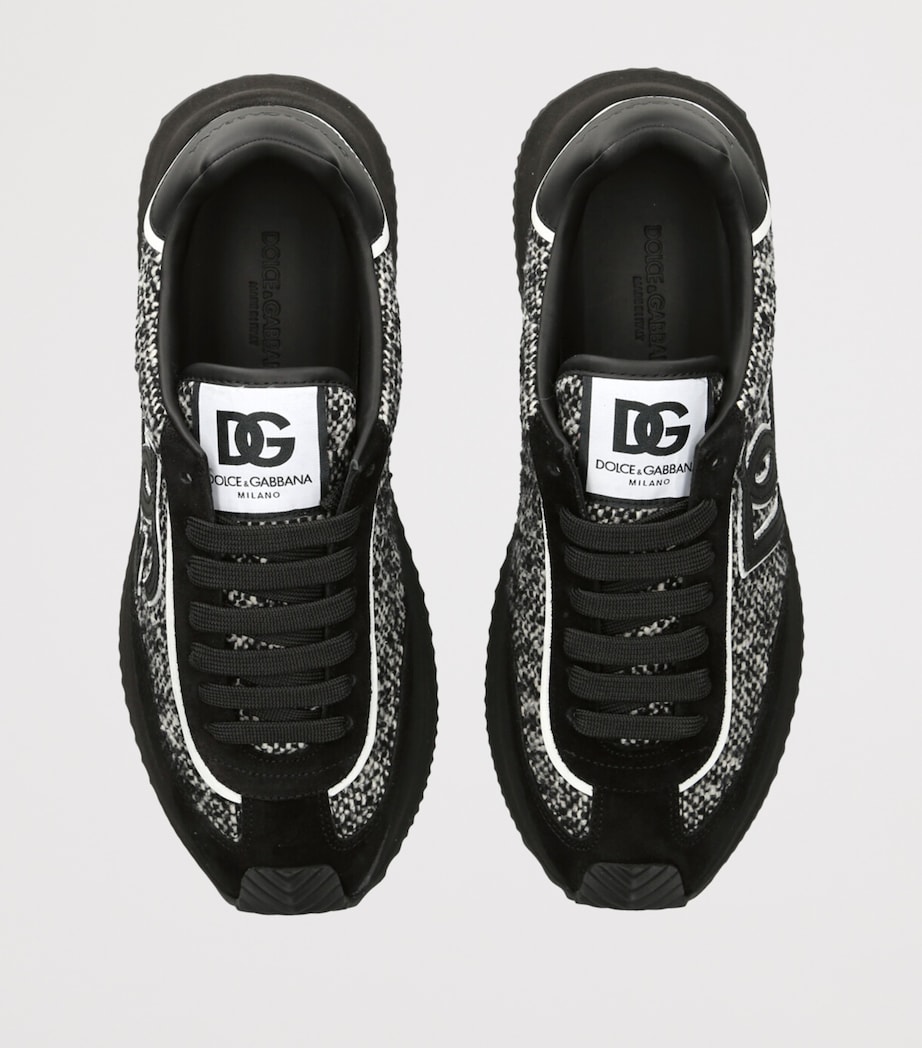 Suede DG Cushion Sneakers BLK/GREY Image 4
