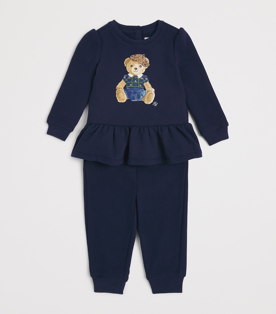 Polo Bear Sweatshirt and Sweatpants Set (3-24 Months) NAVY Image 3