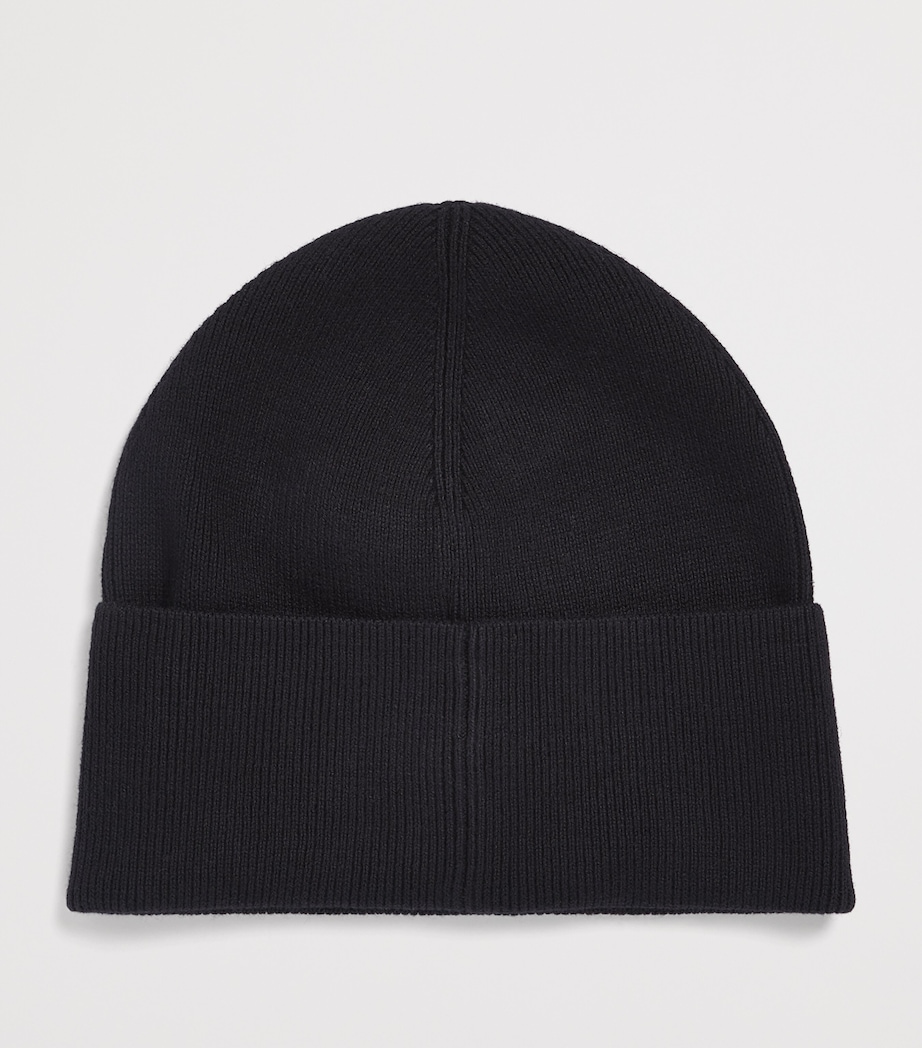 Moose Knuckles Wool-Cotton Frost Beanie Black Image 2