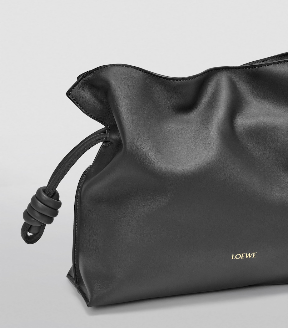 Leather Flamenco Purse BLACK Image 3