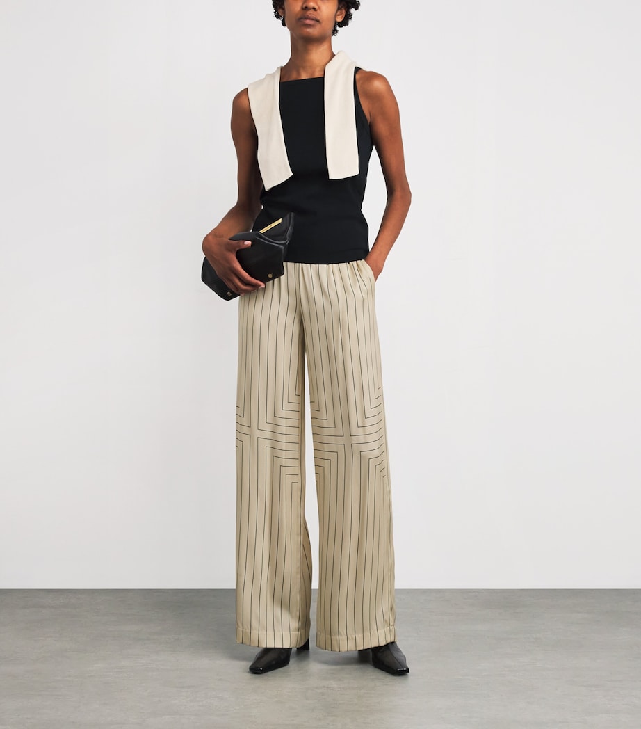 Geometric Print Hulin Trousers AFFOGATO/BLACK Image 2