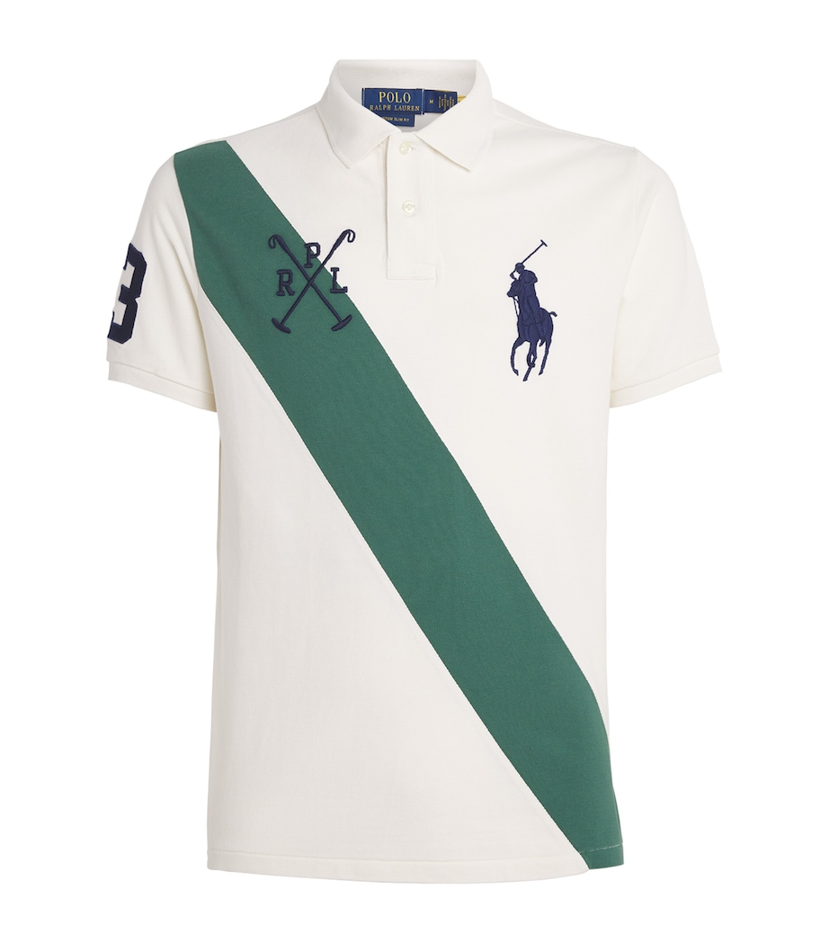 Cotton Big Polo Pony Polo Shirt NATURAL Image 1