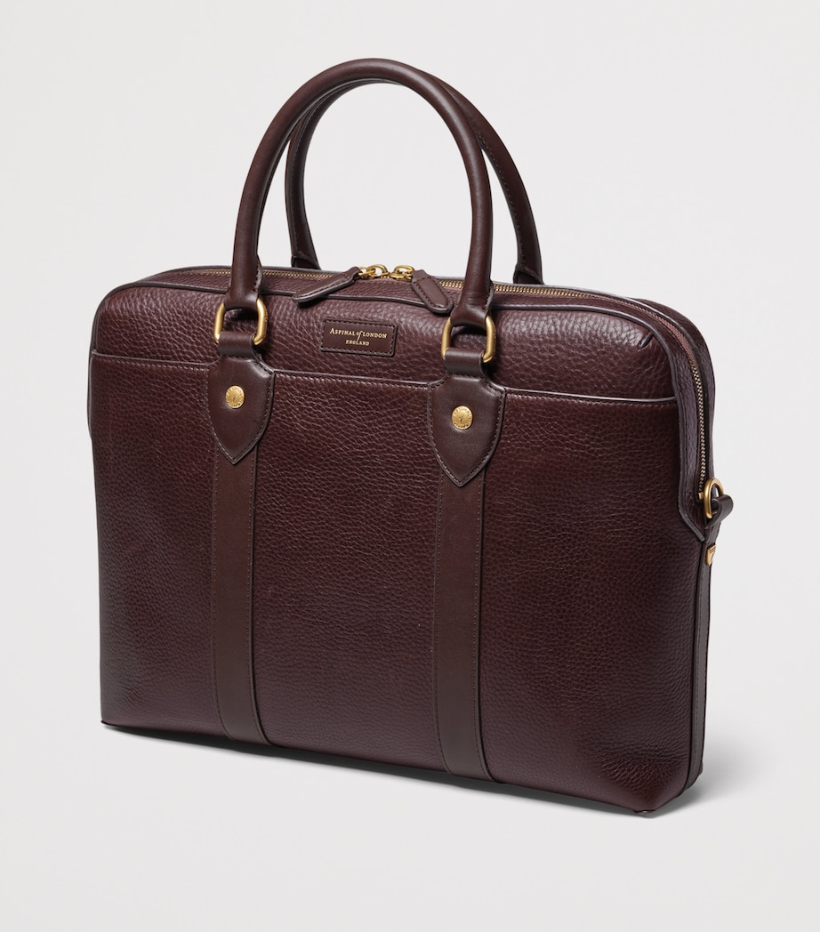 Aspinal Of London Leather The Hudson Briefcase Conker Image 3