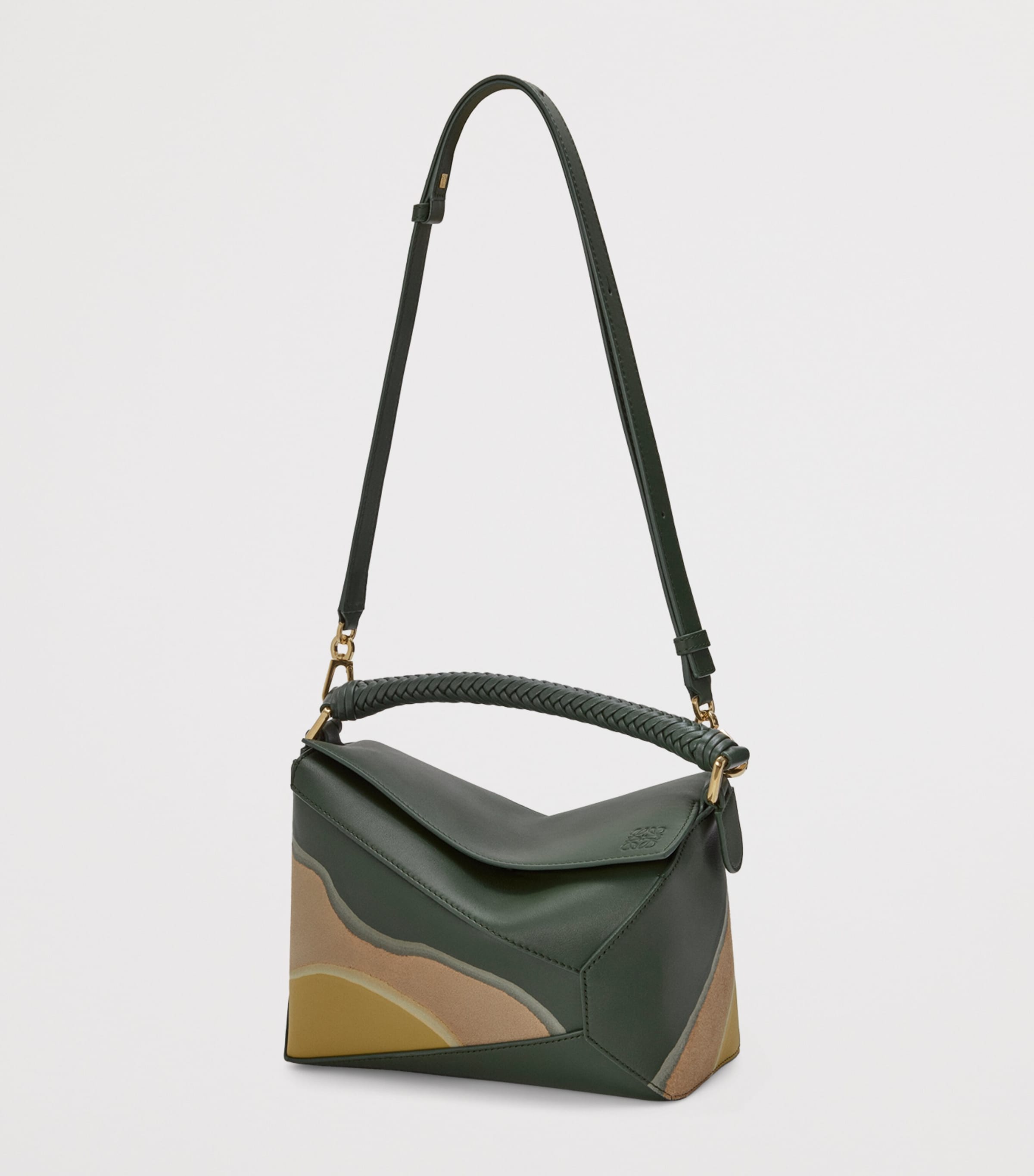 【Loewe】エッジ ランドスケープ スモールショルダーバッグ パズルエッジ ランドスケープ バッグ スモール（ナパカーフ