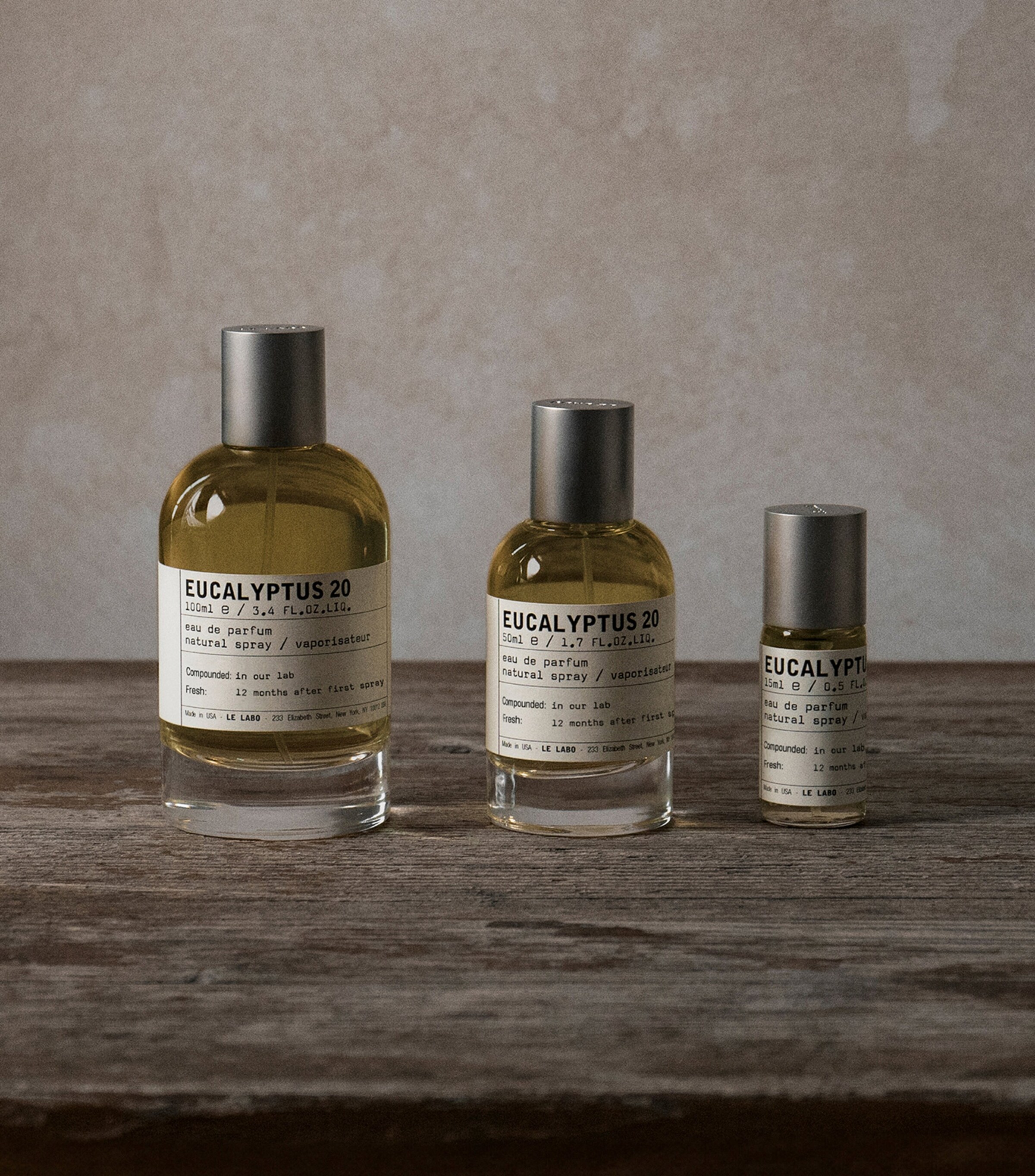 LE LABO EUCALYPTUS 20 ＆ TRAVALO アトマイザー Le Labo Eucalyptus 20 Eau de Parfum (15ml) | Harrods US