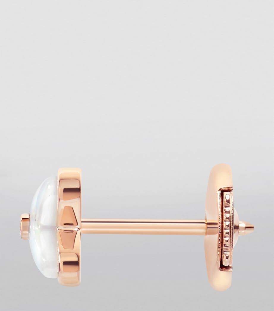 Rose Gold, Diamond and Mother-of-Pearl Jeux de Liens Single Earring PINK GOLD Image 2