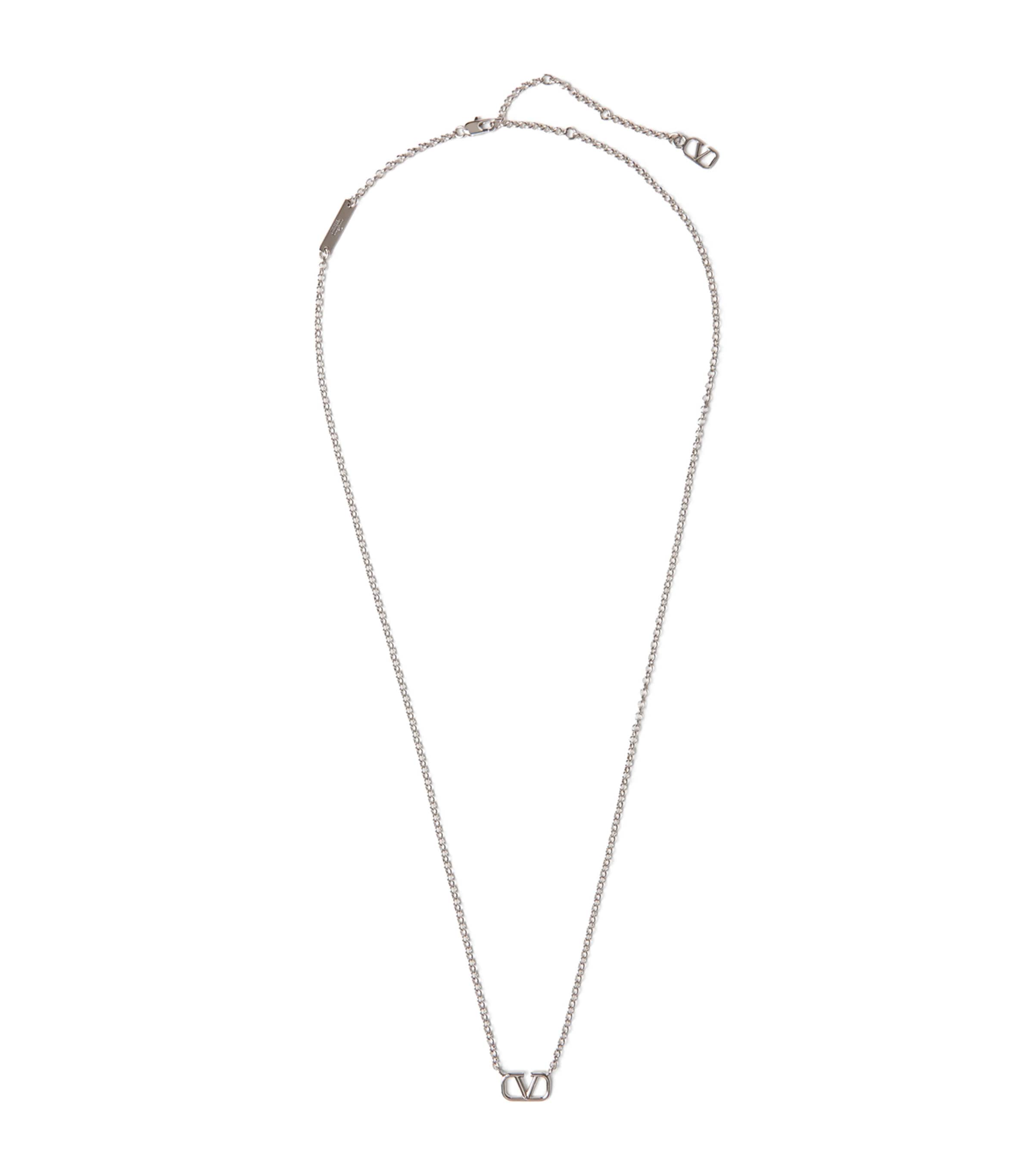 Valentino Garavani VLogo Necklace | Fashion Jewellery | Necklaces | Men Accessories | Jewellery | Designers | Valentino Garavani | Men Clothing | Knitwear | Cardigans | Women Clothing | Skirts | Mini Skirts | Women Shoes | Boots | Biker Boots