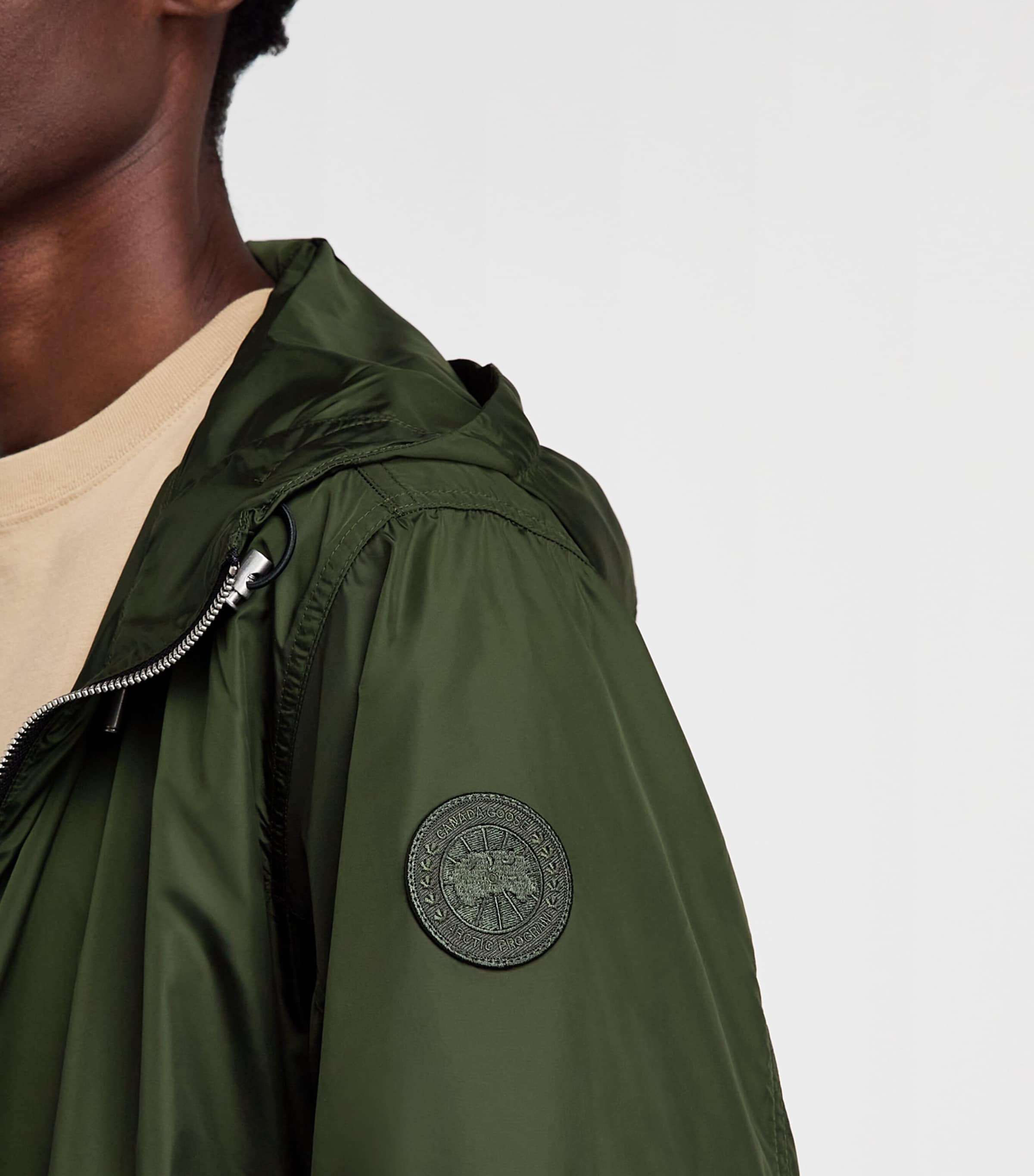 Canada Goose Mens Drift Hooded Jacket Moss Khaki Image 3