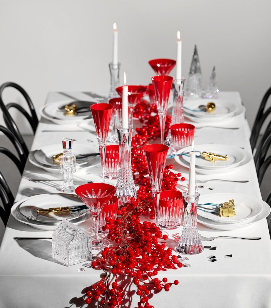 Set of 2 Crystal Firework Flutes (175ml) RED Image 7