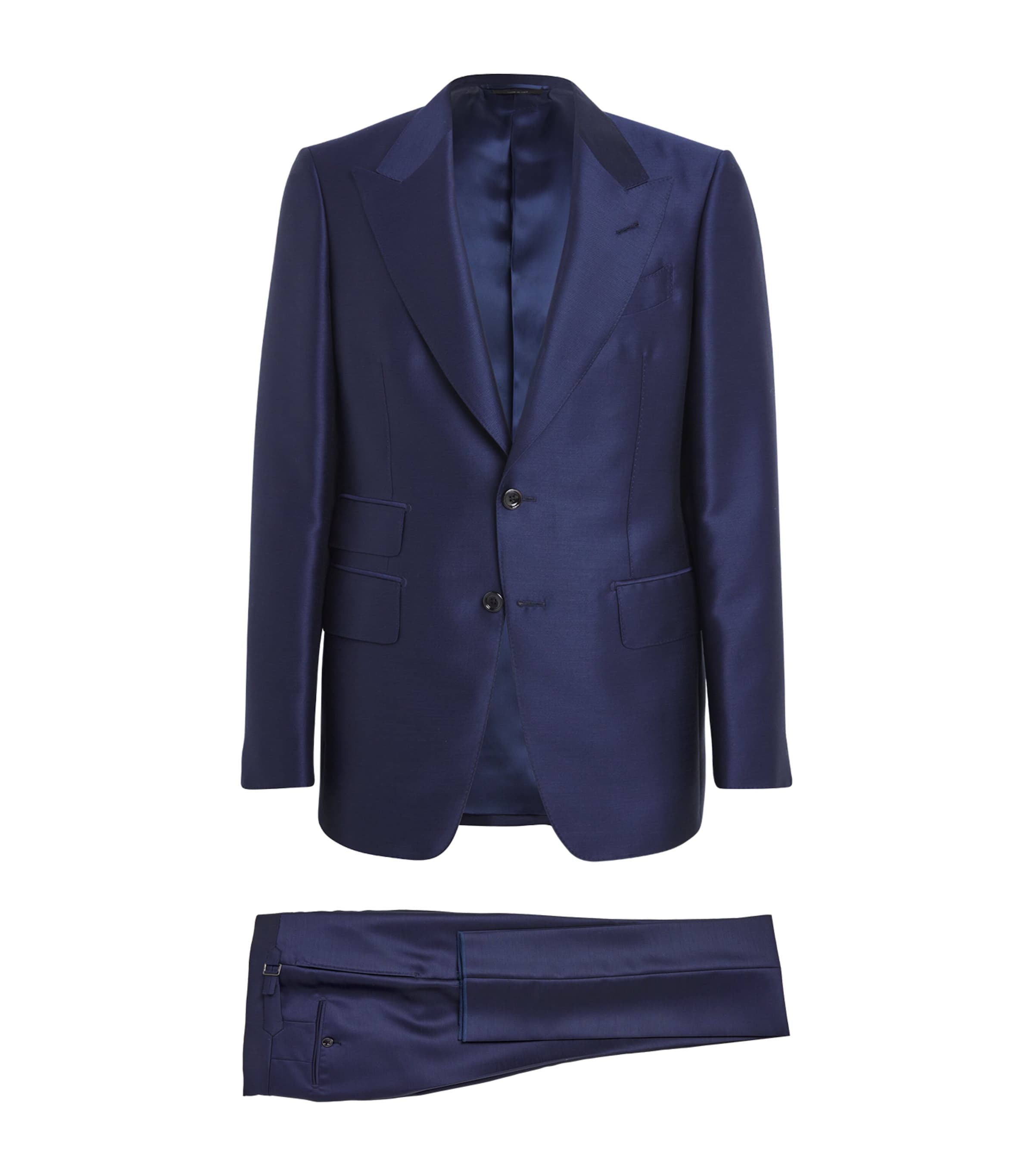 Tom Ford Men's Shelton Mohair-silk Twill Suit In Indigo