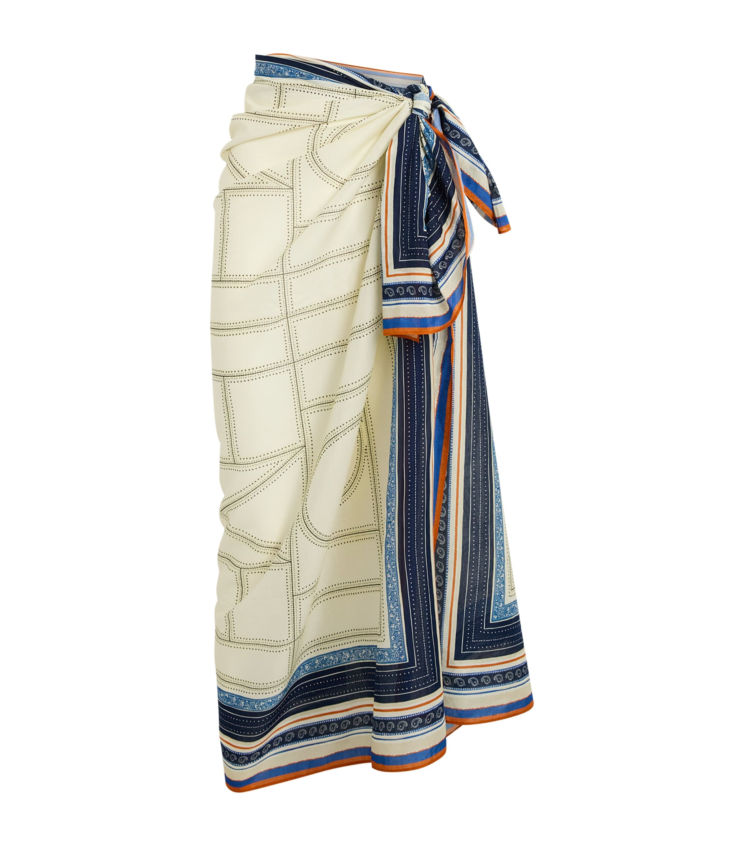 Toteme Cotton-Blend Collector Pareo Off White