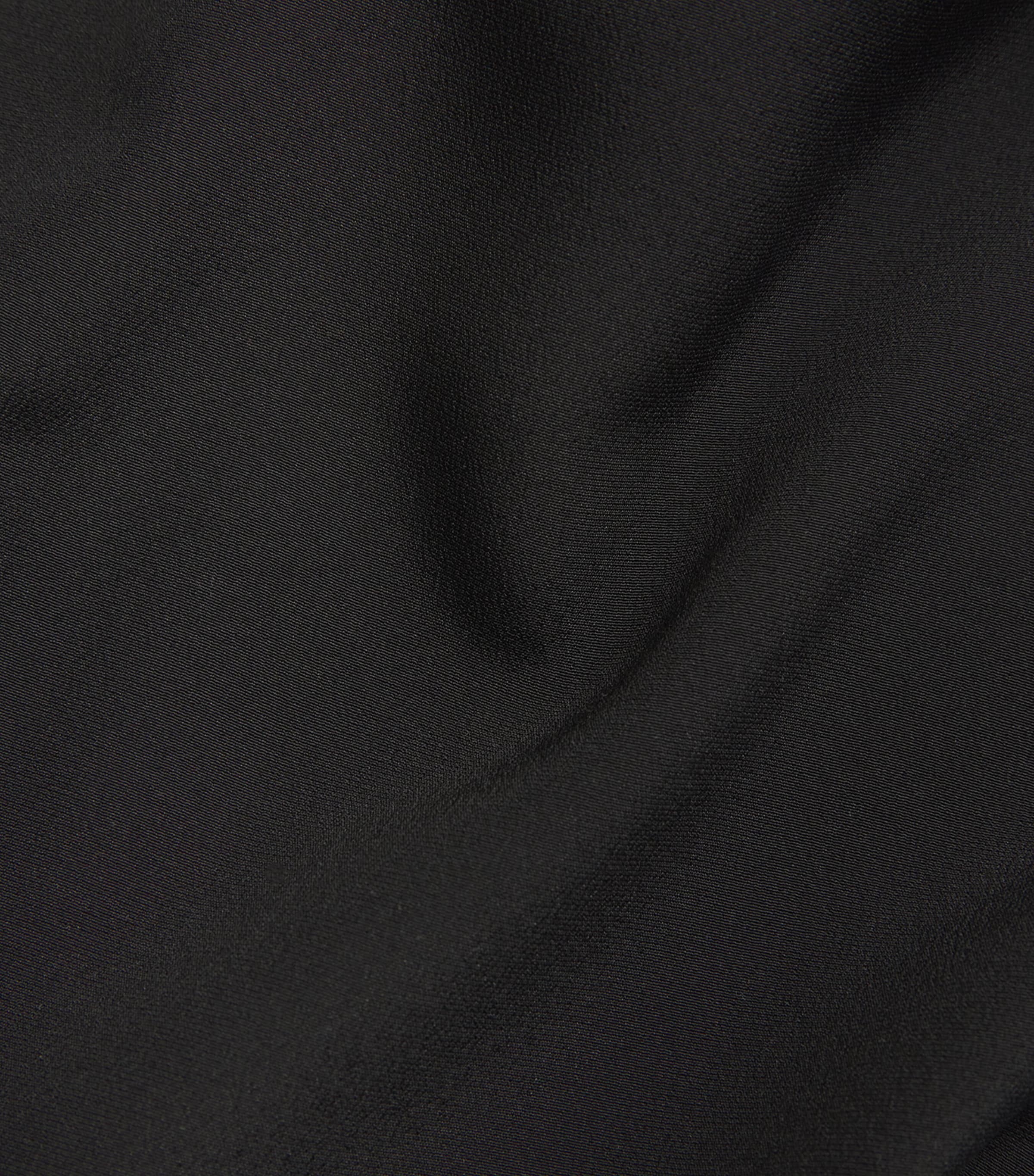 Silk Boat-Neck Top BLACK Image 5