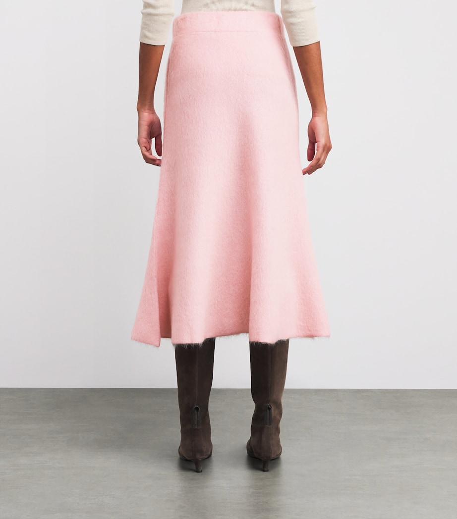 Wool-Mohair-Blend Midi Skirt 2200 ROSA QUARZO Image 4