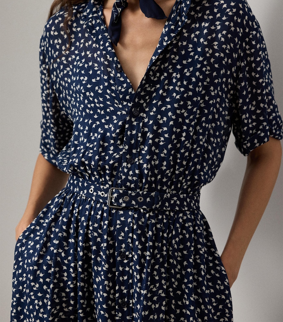 Sura Midi Shirt Dress NAVY-410 Image 5