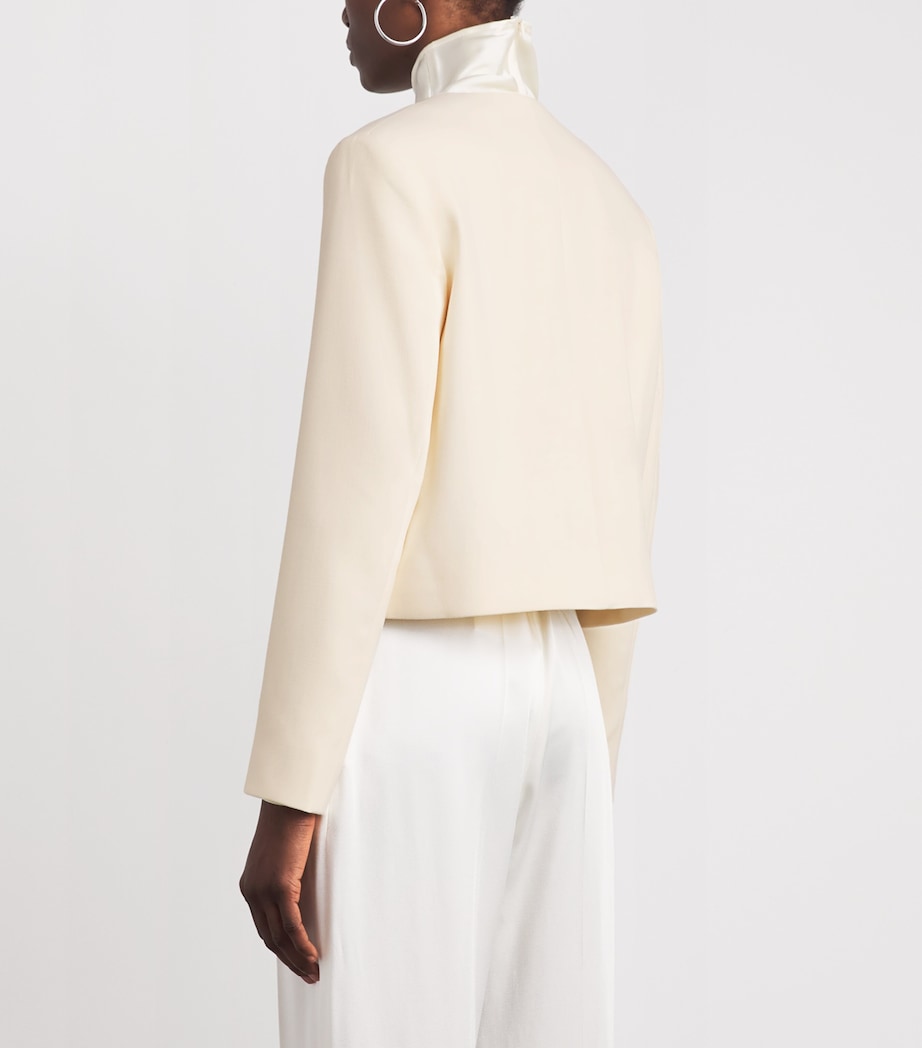 Almada Label Ivory Cropped Funda Jacket | Harrods UK