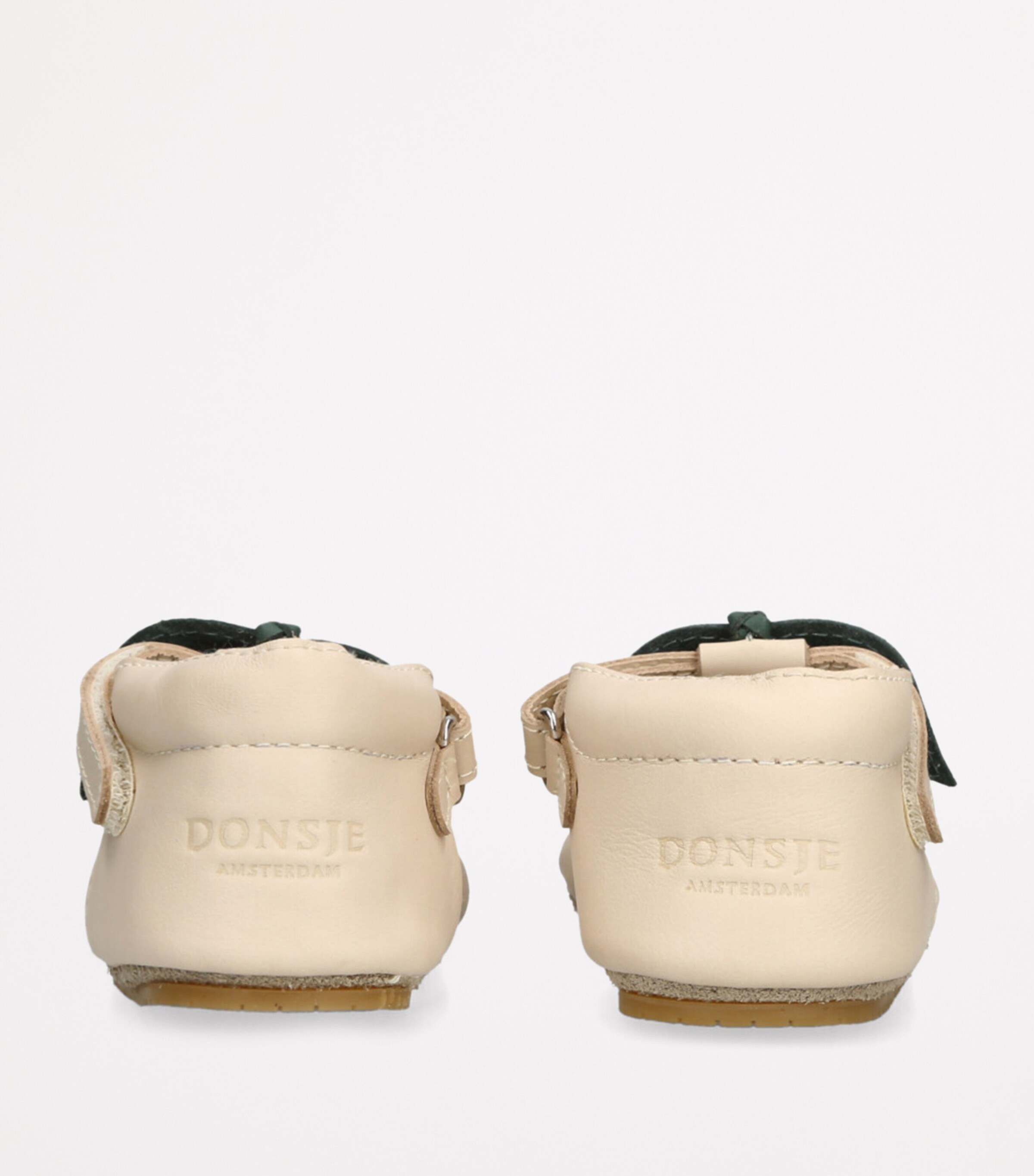 Donsje Leather Cherry Nanoe Crib Shoes Pale Pink Image 2
