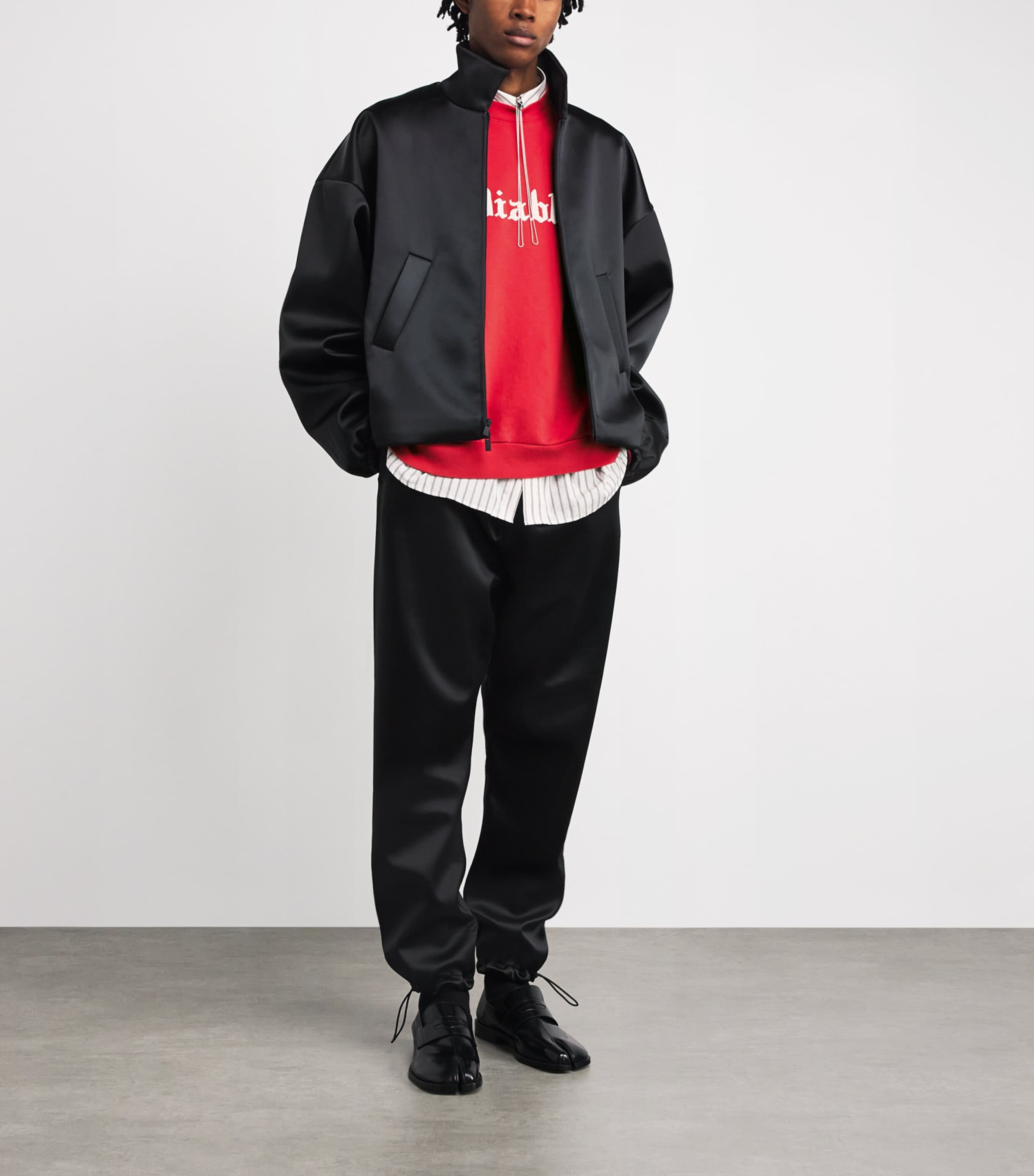 Cotton Diablo Hooligan Sweatshirt RED Image 2