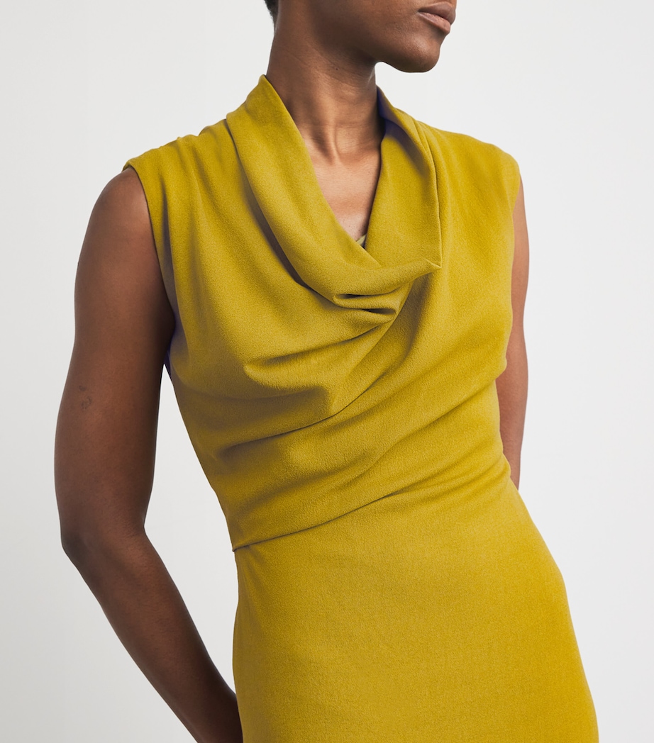 Cowl-Neck Babette Maxi Dress OCHRE Image 4