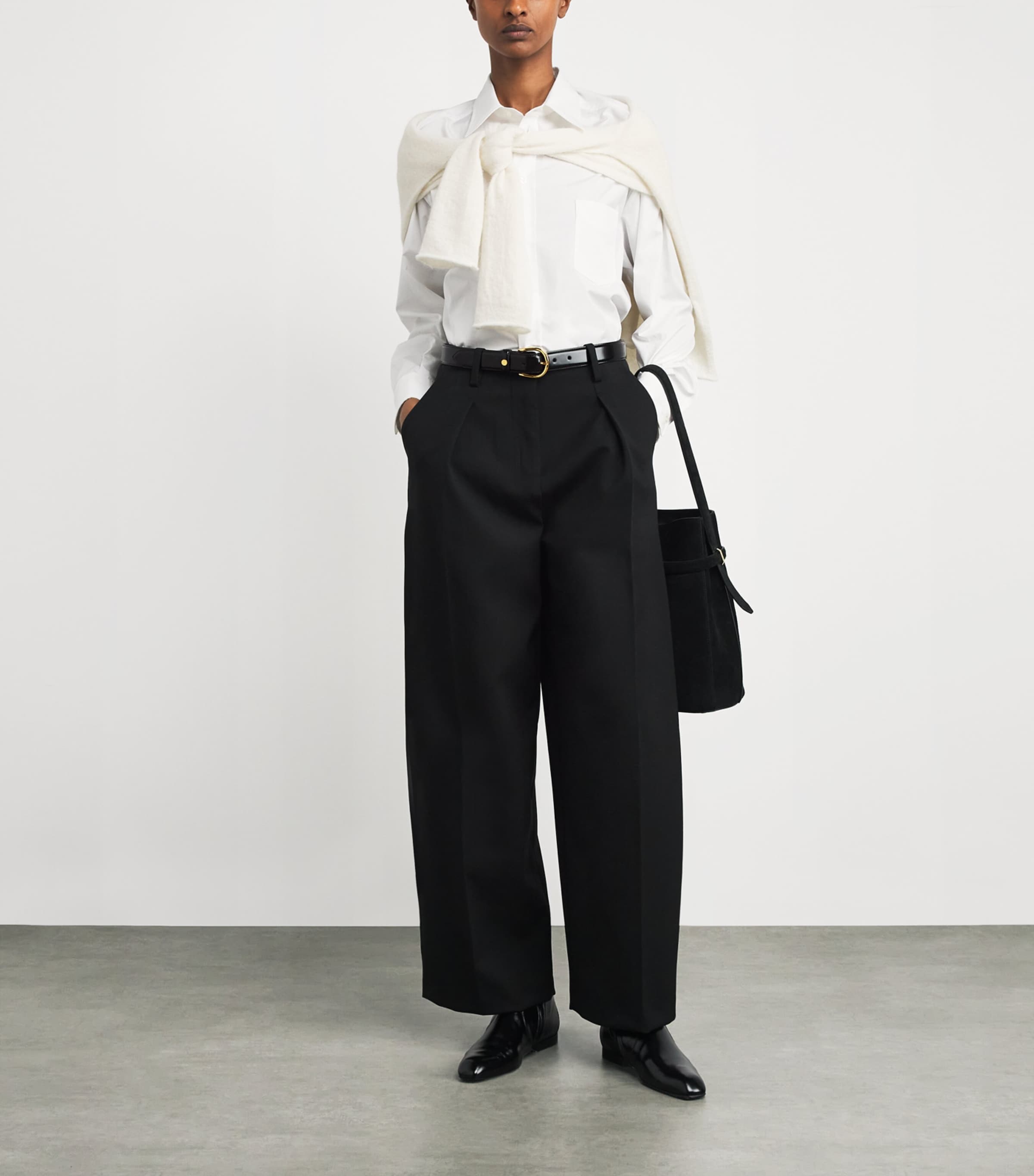 Harrods Leather Belt Black Image 2