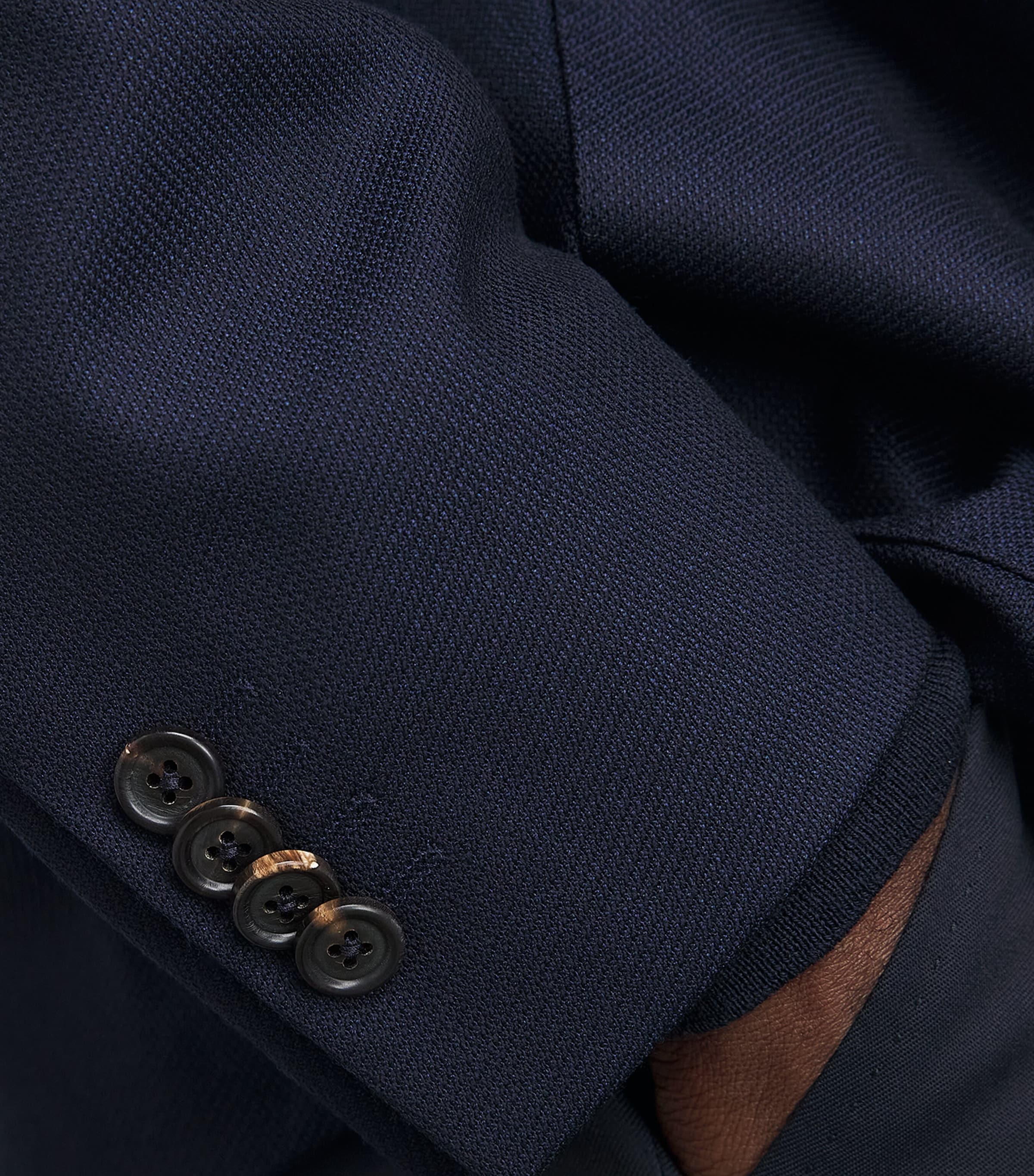 Corneliani Virgin Wool-silk Unlined Whisper Blazer In Navy