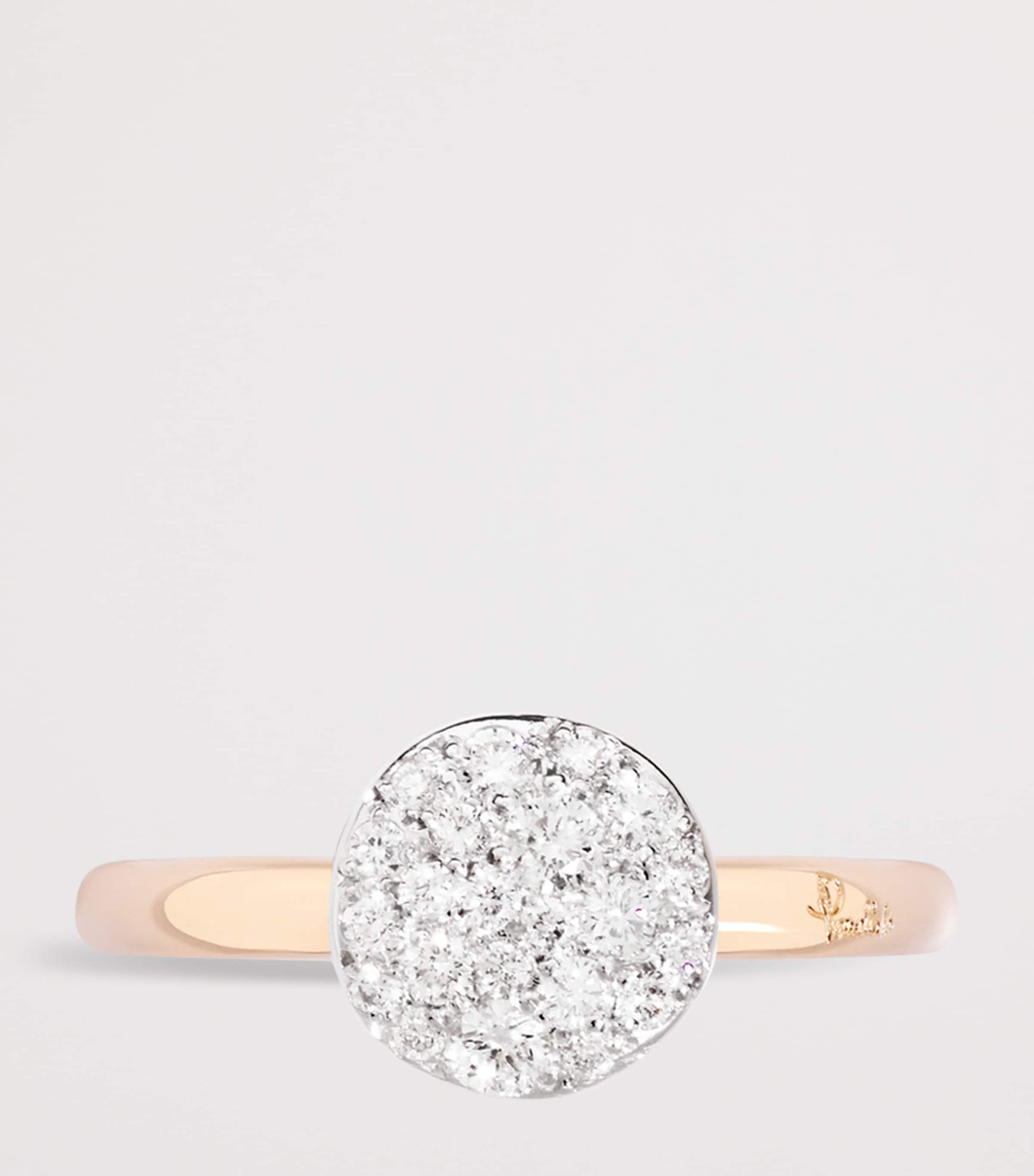 Pomellato Rose Gold and Diamond Sabbia Ring Image 3