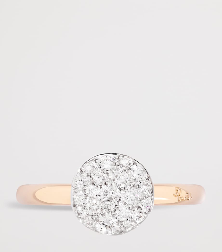 Pomellato Rose Gold and Diamond Sabbia Ring Image 3