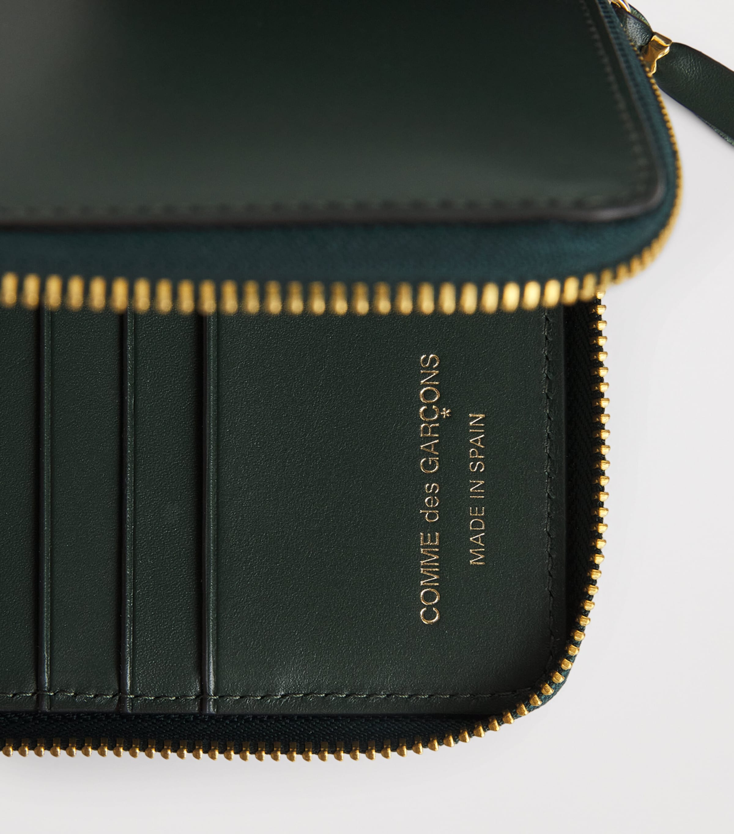 Comme Des Garçons Wallet Small Leather Pouch Bottle Green Image 4