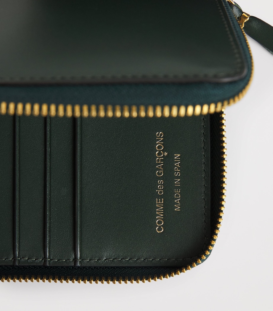 Comme Des Garçons Wallet Small Leather Pouch Bottle Green Image 4