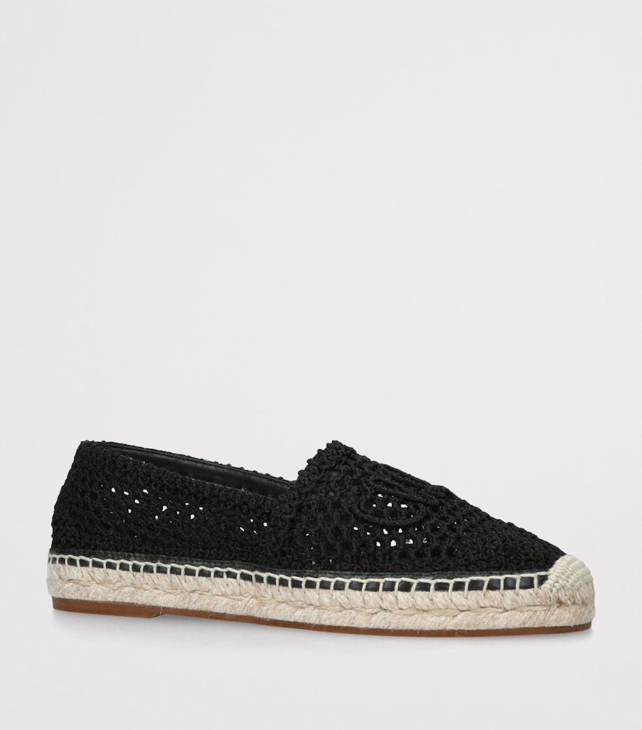 Crochet Isla Espadrilles BLACK Image 3