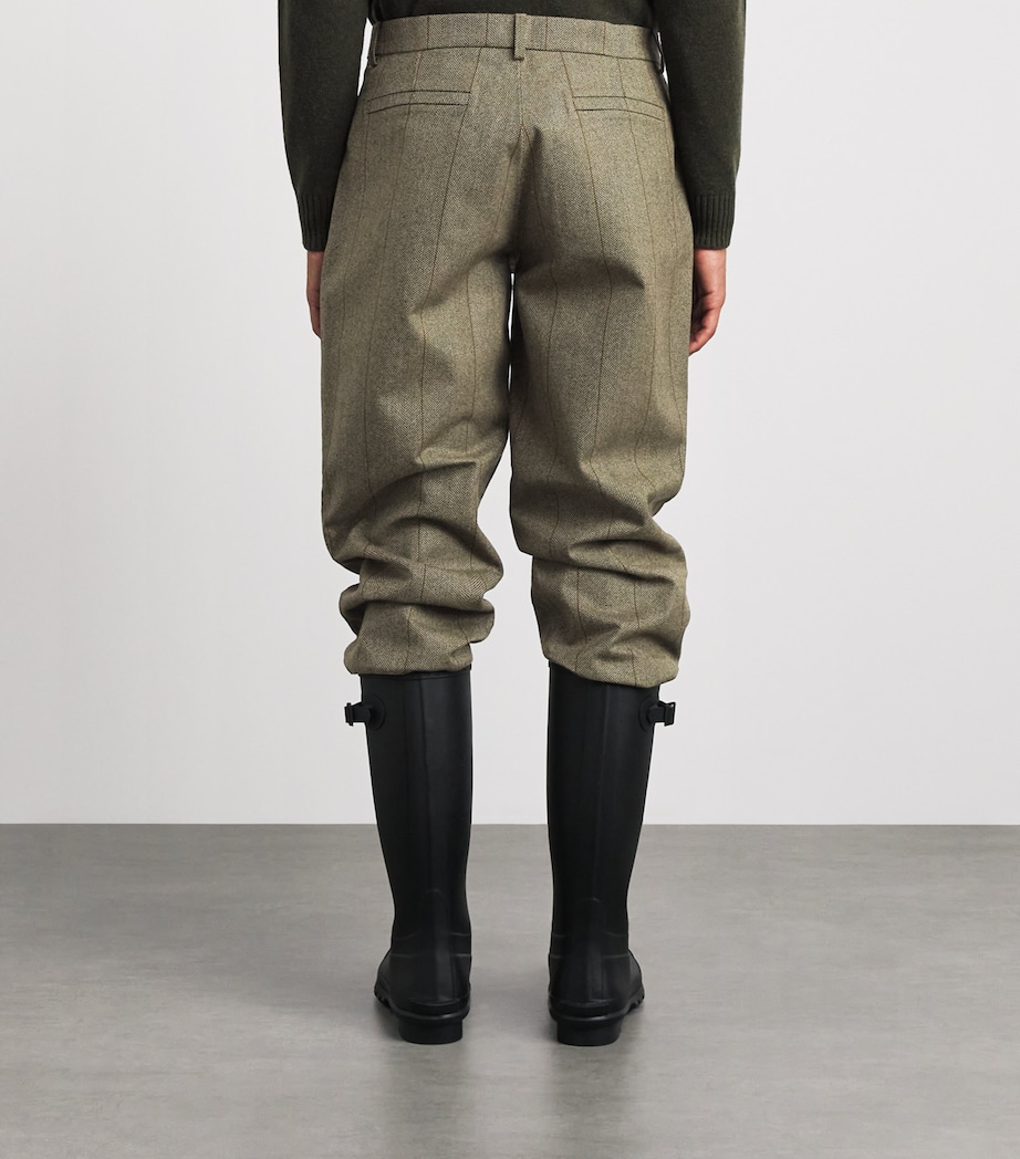 Purdey Mens Tweed Stripe Breek Trousers Cairn Tweed Image 5