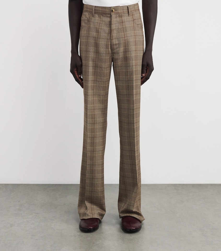 Check Bootcut Trousers MALT 268 Image 3