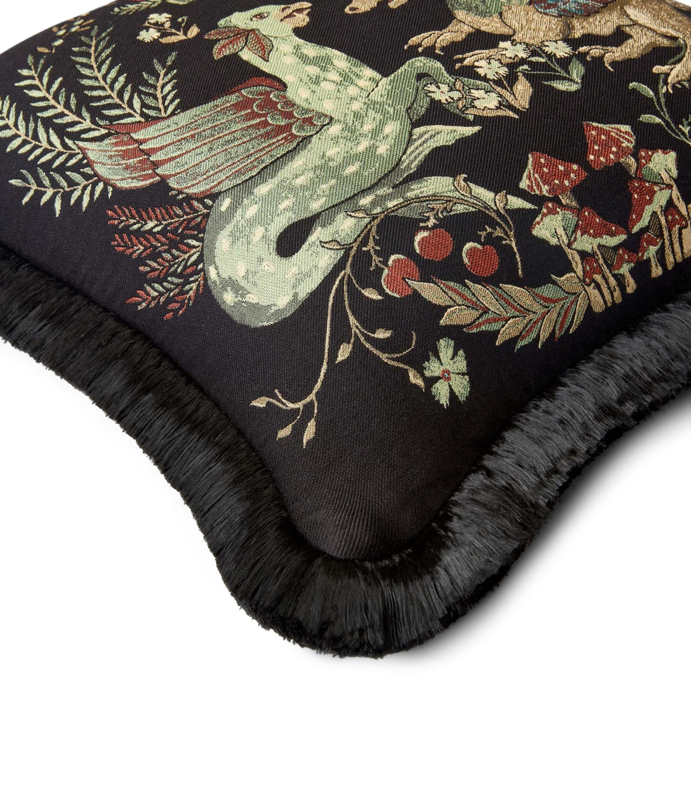 House Of Hackney Medium Jacquard Phantasia Tapestry Cushion (45cm x 45cm) Celadon Image 4