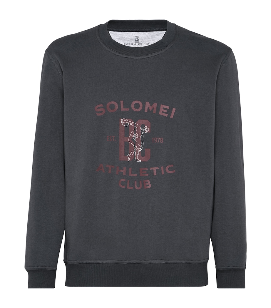 Cotton-Blend Graphic Sweatshirt C9653 Image 1