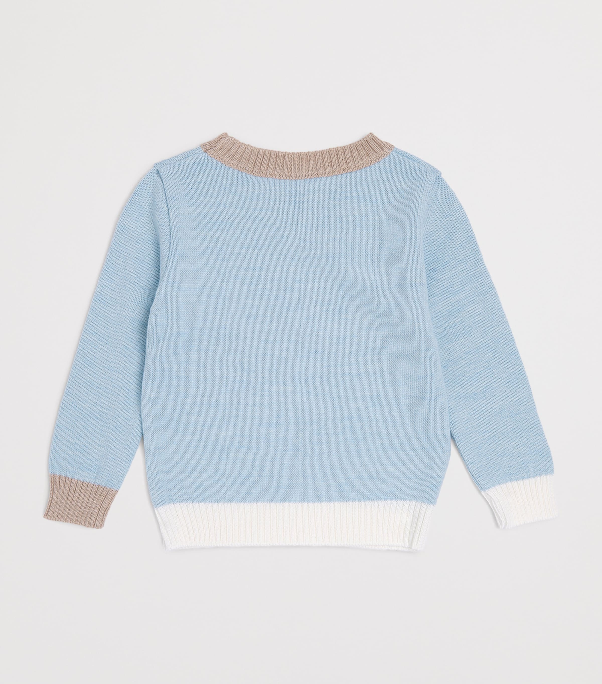 Bimbalo Argyle Sweater (1 Month-4 Years) Pale Blue Image 2