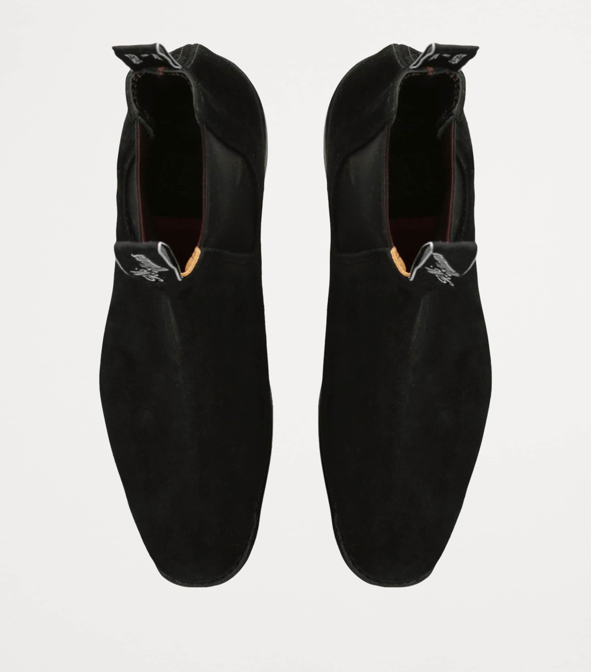 Suede Ankle Boots BLACK Image 4